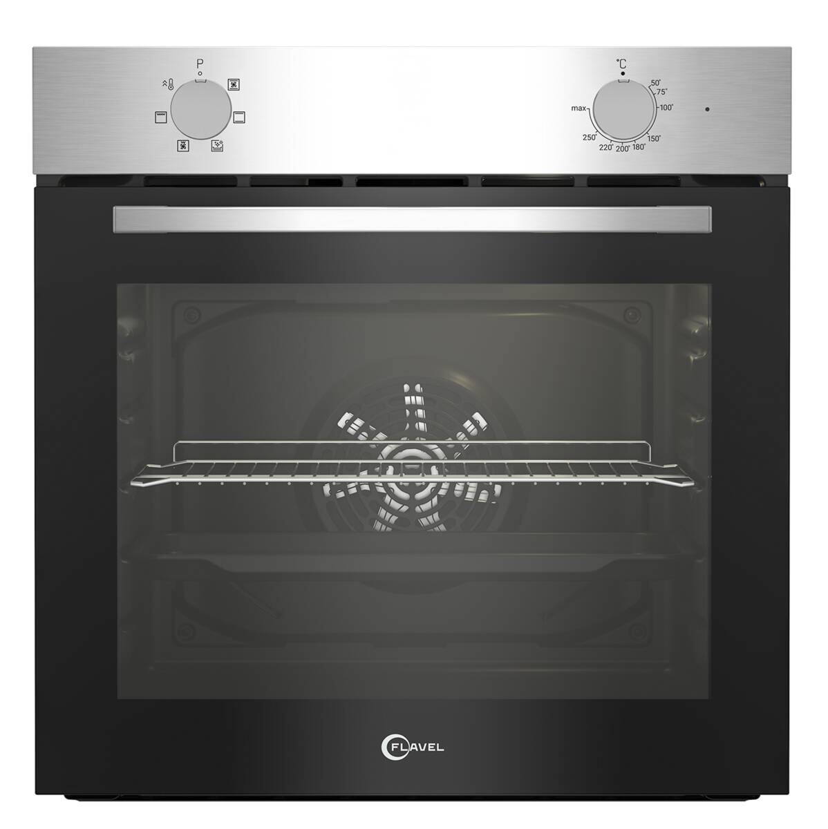 FLAVEL Einbaubackofen FLIE22000RX Edelstahl B/H/T: ca. 59,4x59,5x56,7 cm