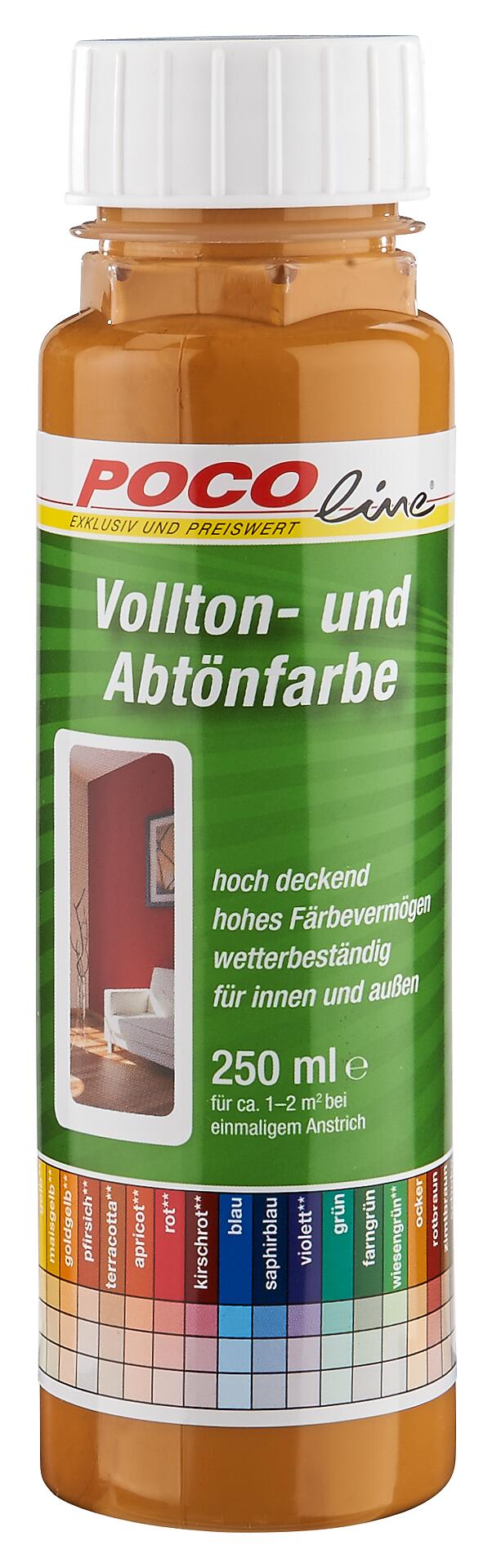POCOline Vollton- und Abtönfarbe zimtbraun ca. 0,25 l