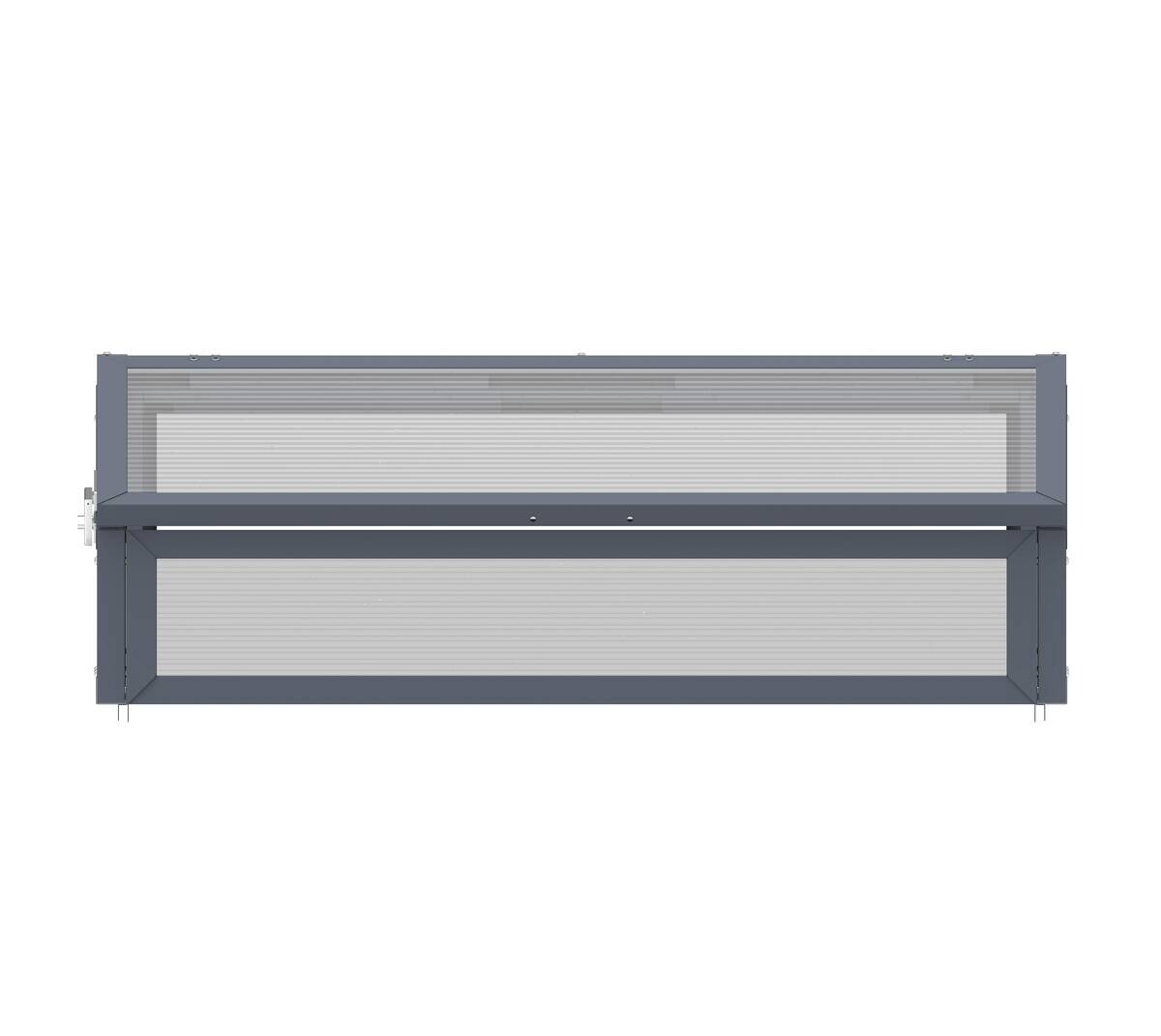 Westmann Frühbeetaufsatz Tega grau B/H/L: ca. 100x36x50 cm