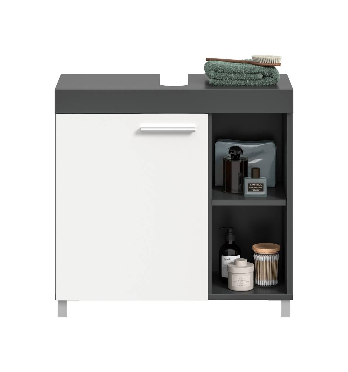 Waschbeckenunterschrank Noah weiß B/H/T: ca. 65x63x31 cm