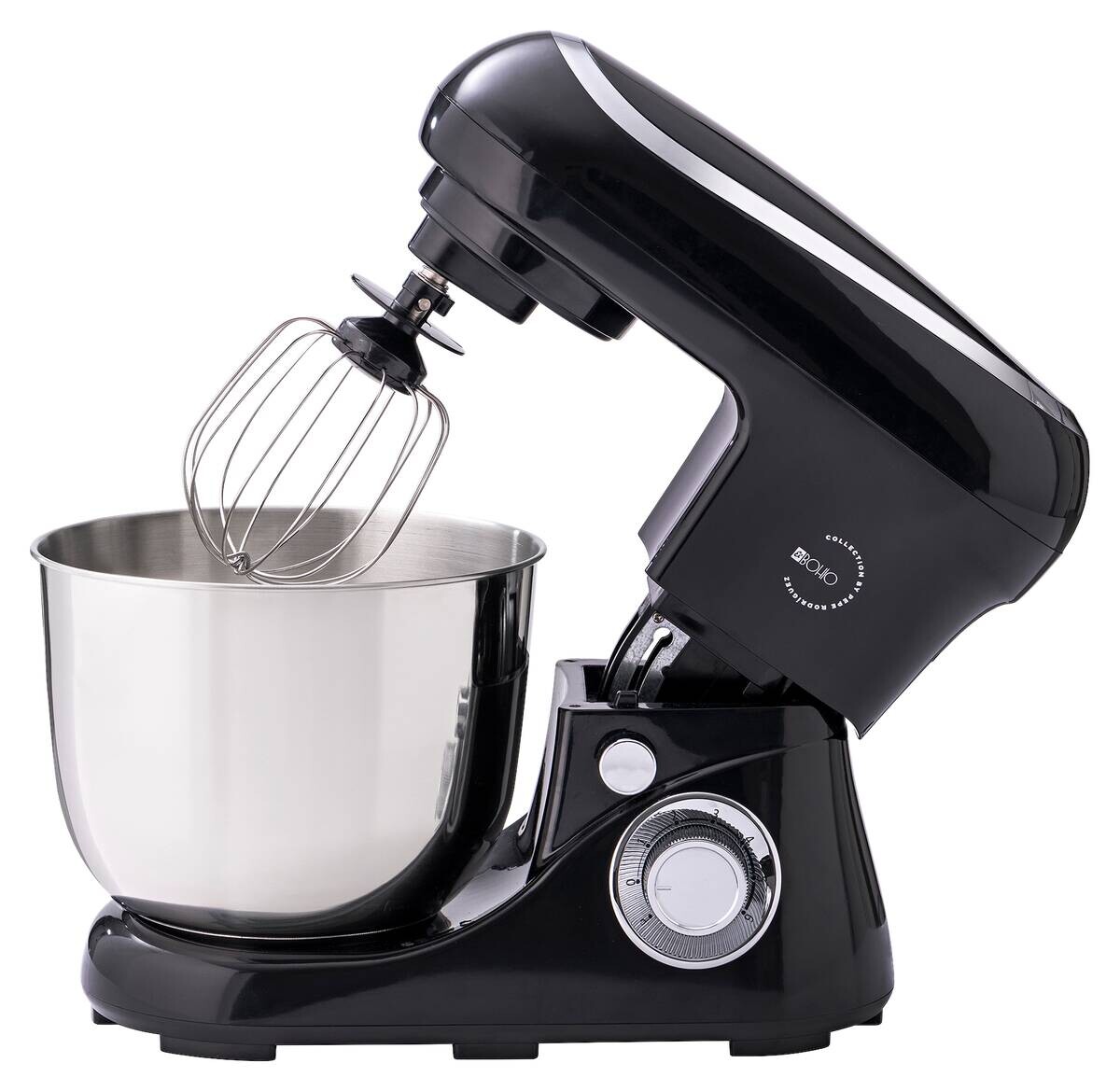 BERGNER Küchenmaschine BG-50043-BK schwarz Kunststoff Edelstahl B/H/L: ca. 23x32x39 cm ca. 5 l