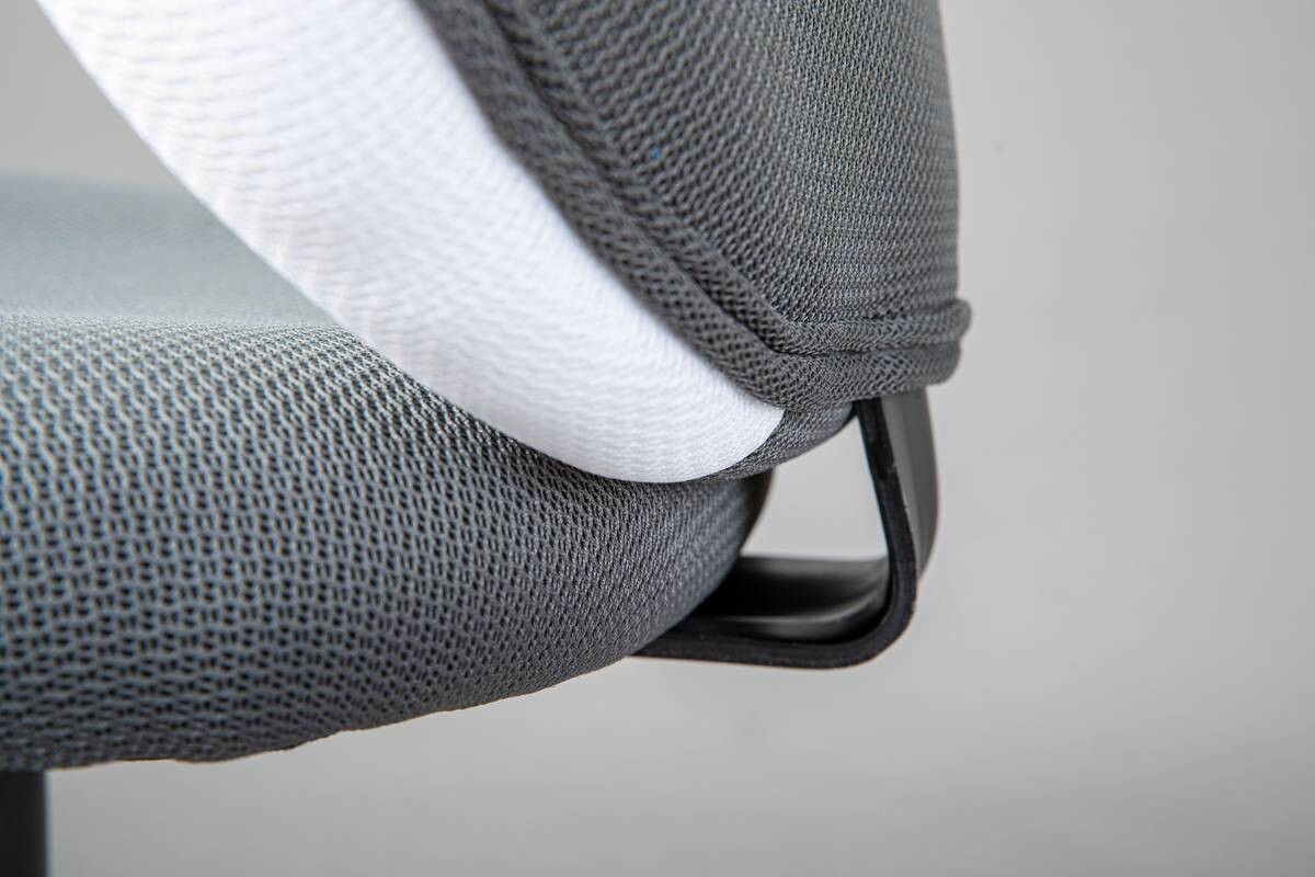 Drehstuhl Jessi dunkelgrau weiß