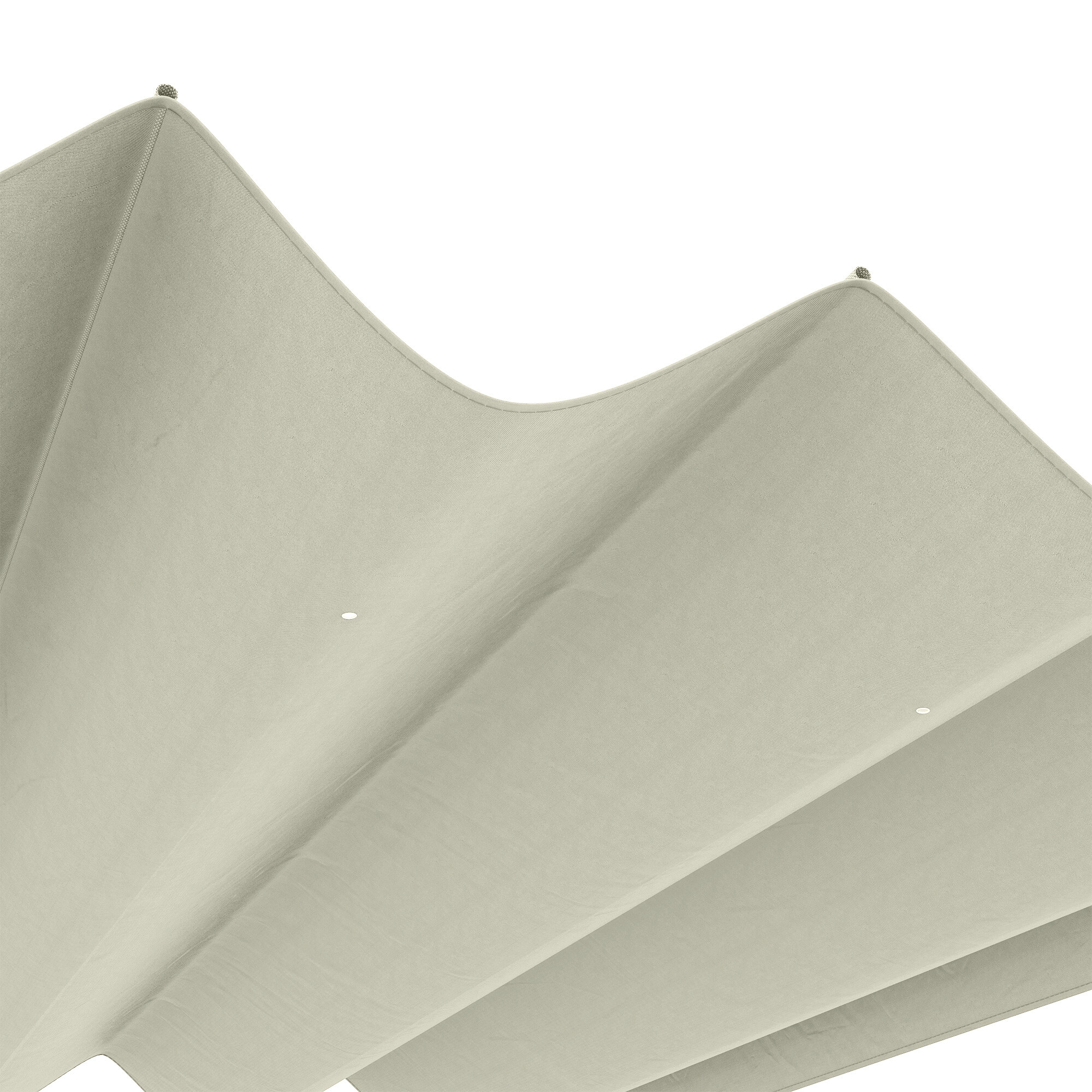 Outsunny Ersatzdach cremeweiß Polyester B/H/L: ca. 245x23x286 cm