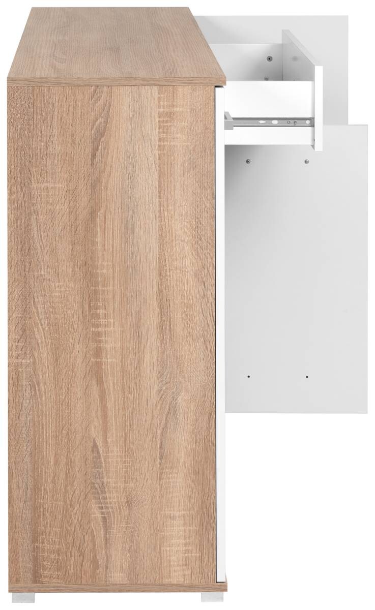 Sideboard Volos Eiche Sonoma Nachbildung weiß B/H/T: ca. 160x90x38 cm