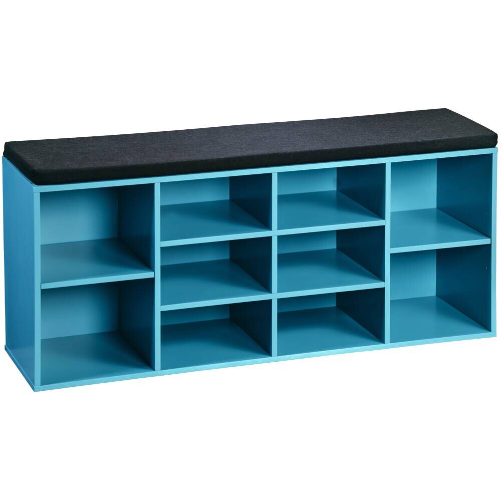 Kesper Schuhregal türkis Spanplatte B/H/T: ca. 103,5x48x29,5 cm