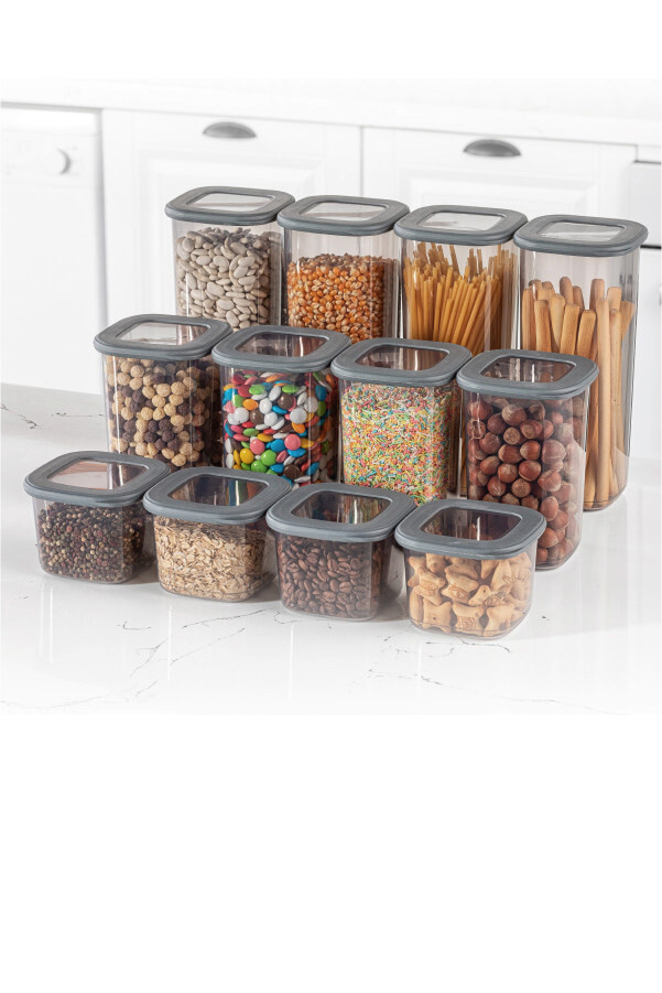 HermiaConcept Vorratsdosenset 12-tlg. anthrazit