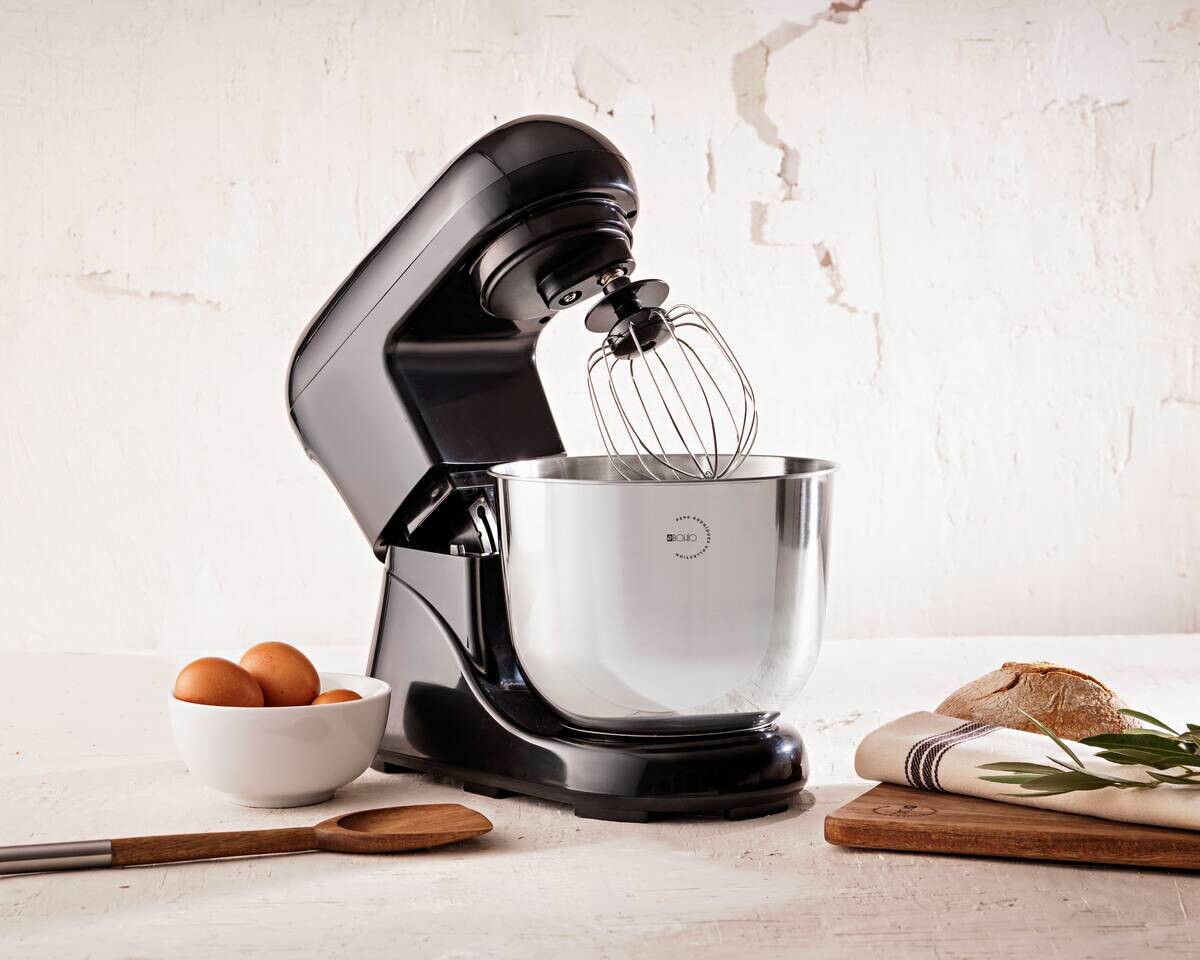 BERGNER Küchenmaschine BG-50043-BK schwarz Kunststoff Edelstahl B/H/L: ca. 23x32x39 cm ca. 5 l