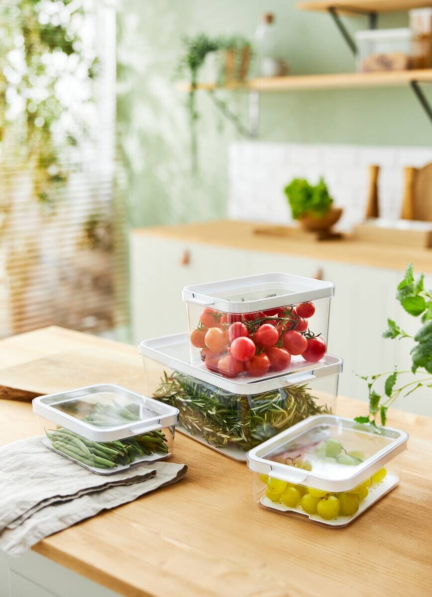 Rotho Kühlschrank Organizer CAUMA weiß B/H/L: ca. 20x22,5x28,5 cm