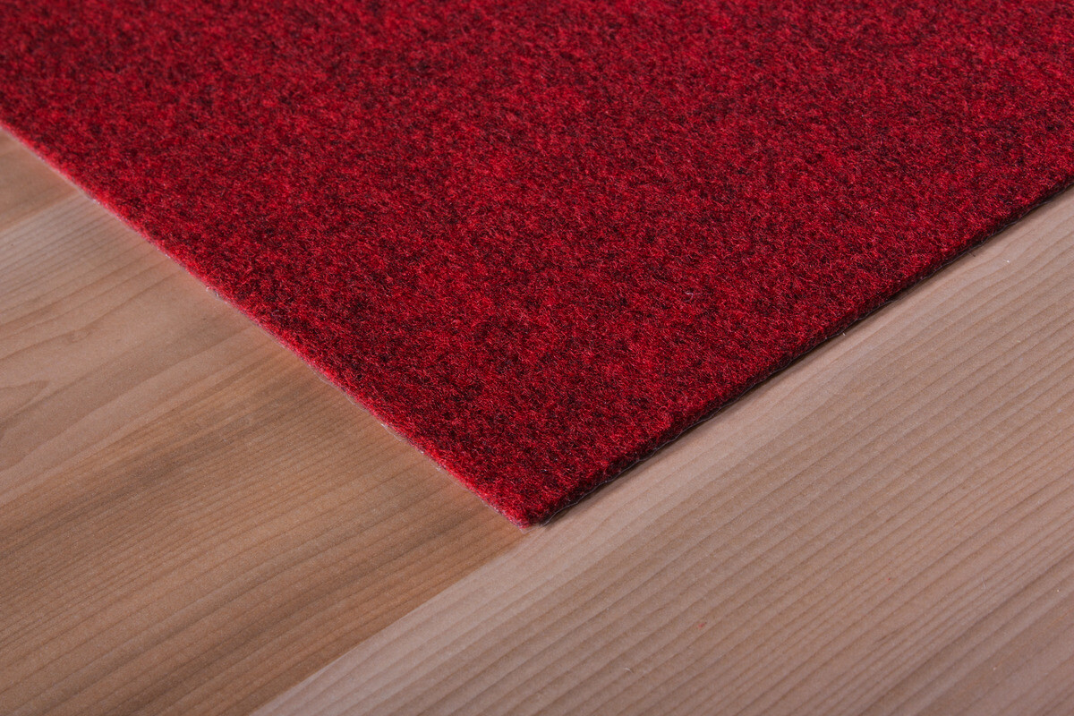 Teppichfliese Filz rot B/L: ca. 40x40 cm pro Stück