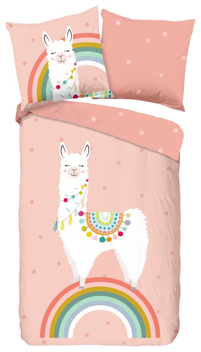 Baumwoll Bettwäsche Llama Multi Baumwolle B/L: ca. 135x200 cm