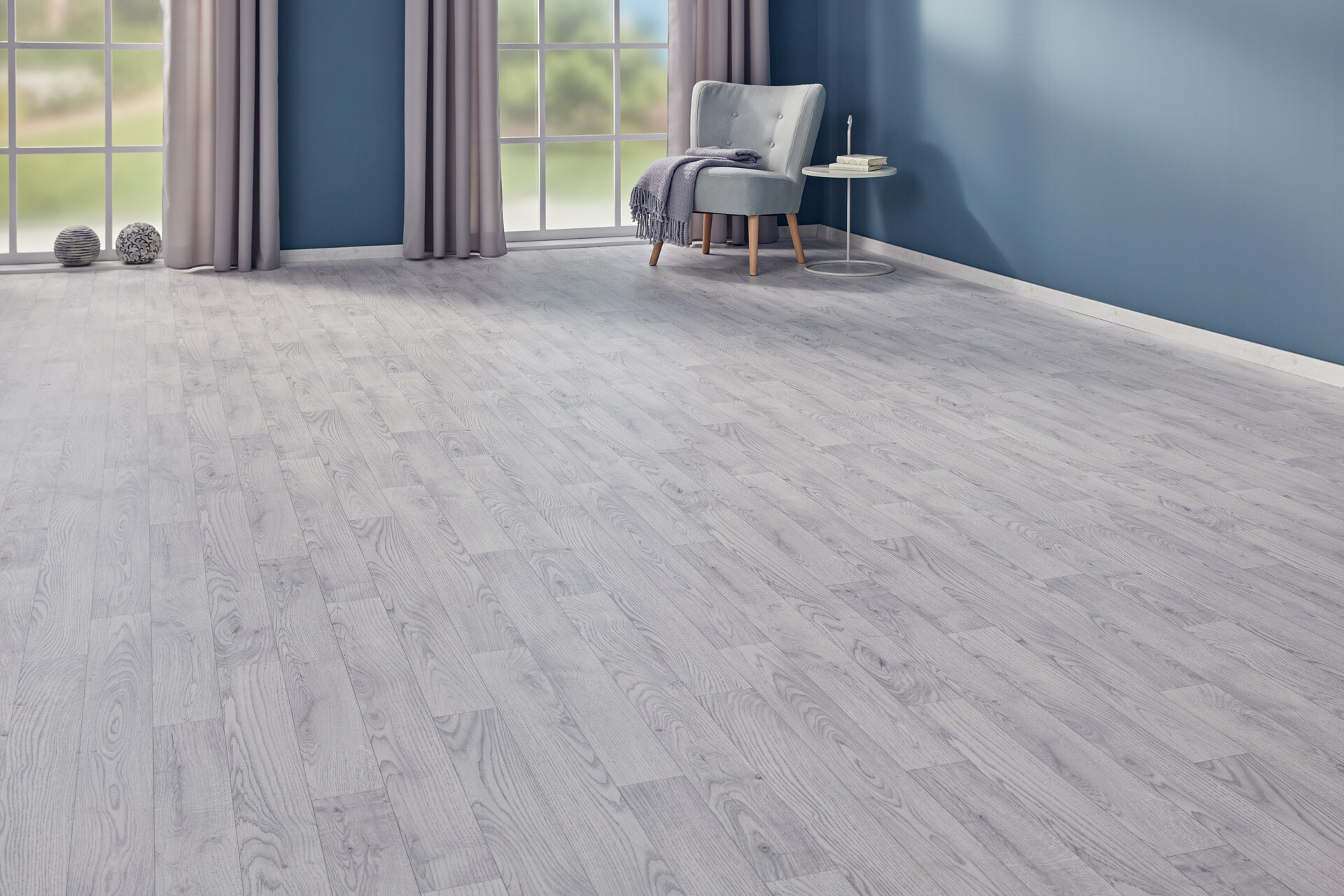 Vinylboden Novo weiß Eiche B: ca. 400 cm pro m²