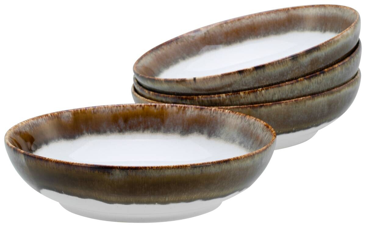 CreaTable Schüssel-Set Cascade braun Steinzeug