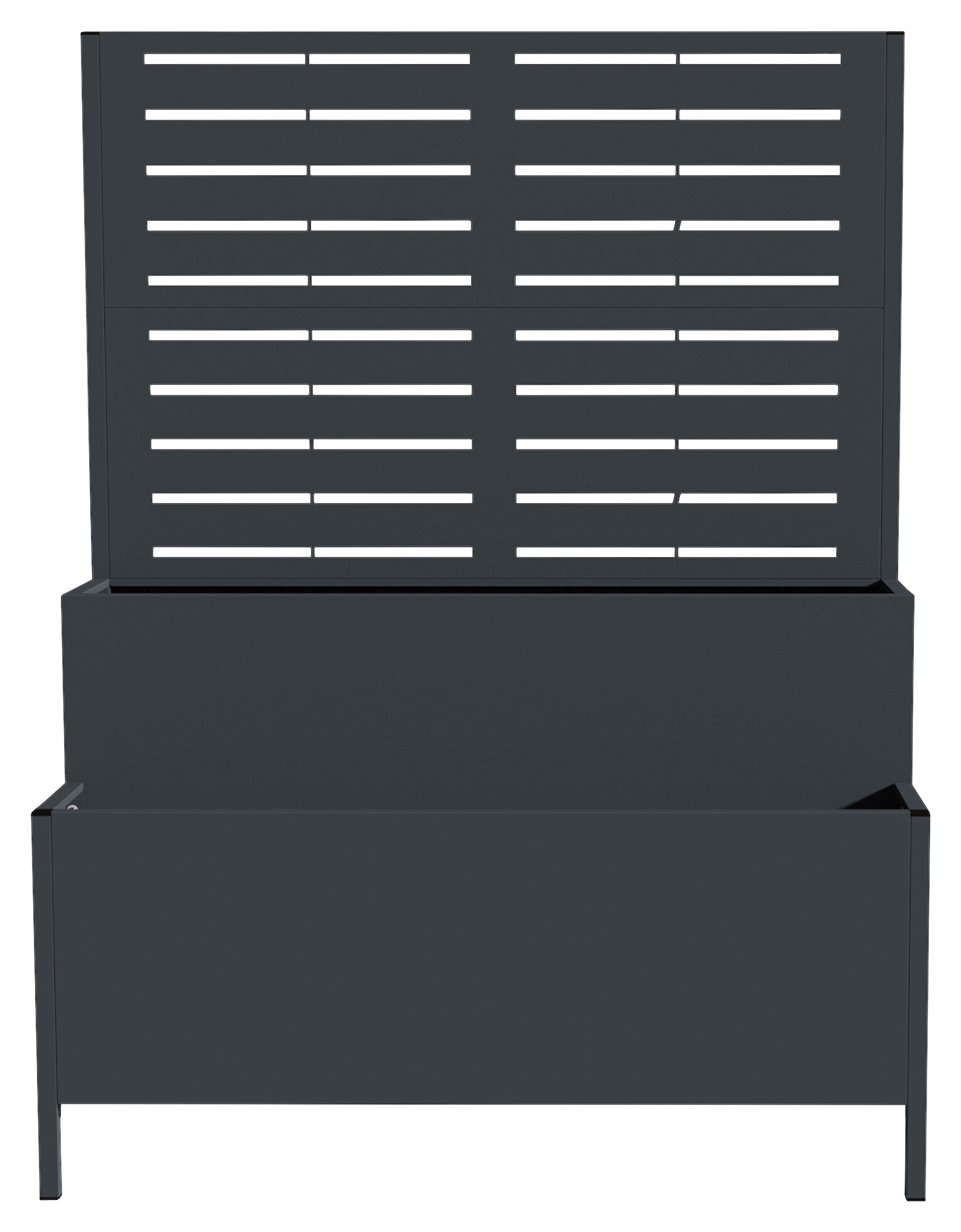Westmann Pflanzkasten Dekora anthrazit Stahl B/H/L: ca. 90x120x40 cm