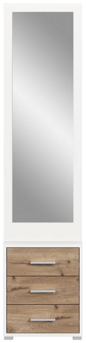 Garderobe POLO weiß Nox Oak Nachbildung B/H/T: ca. 45x190x38 cm