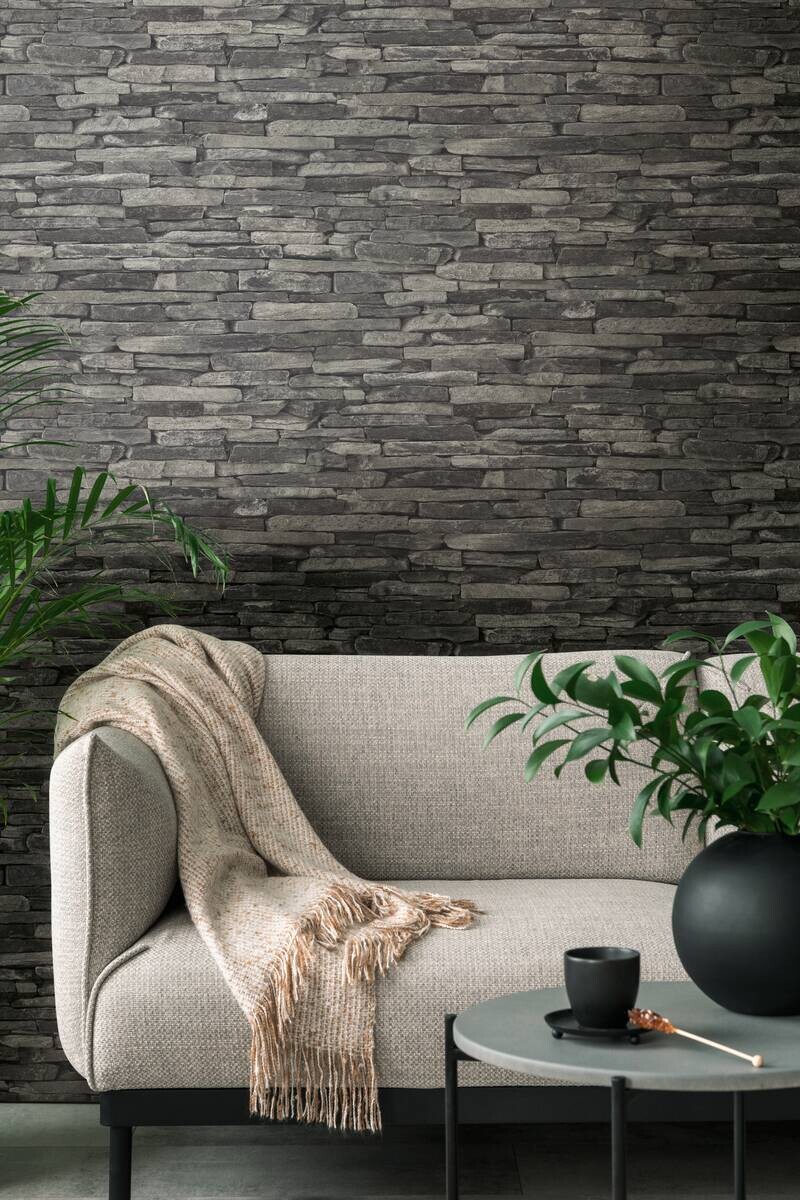 A.S.Creation Vliestapete schwarz B/H/D: ca. 53x1005x9 cm