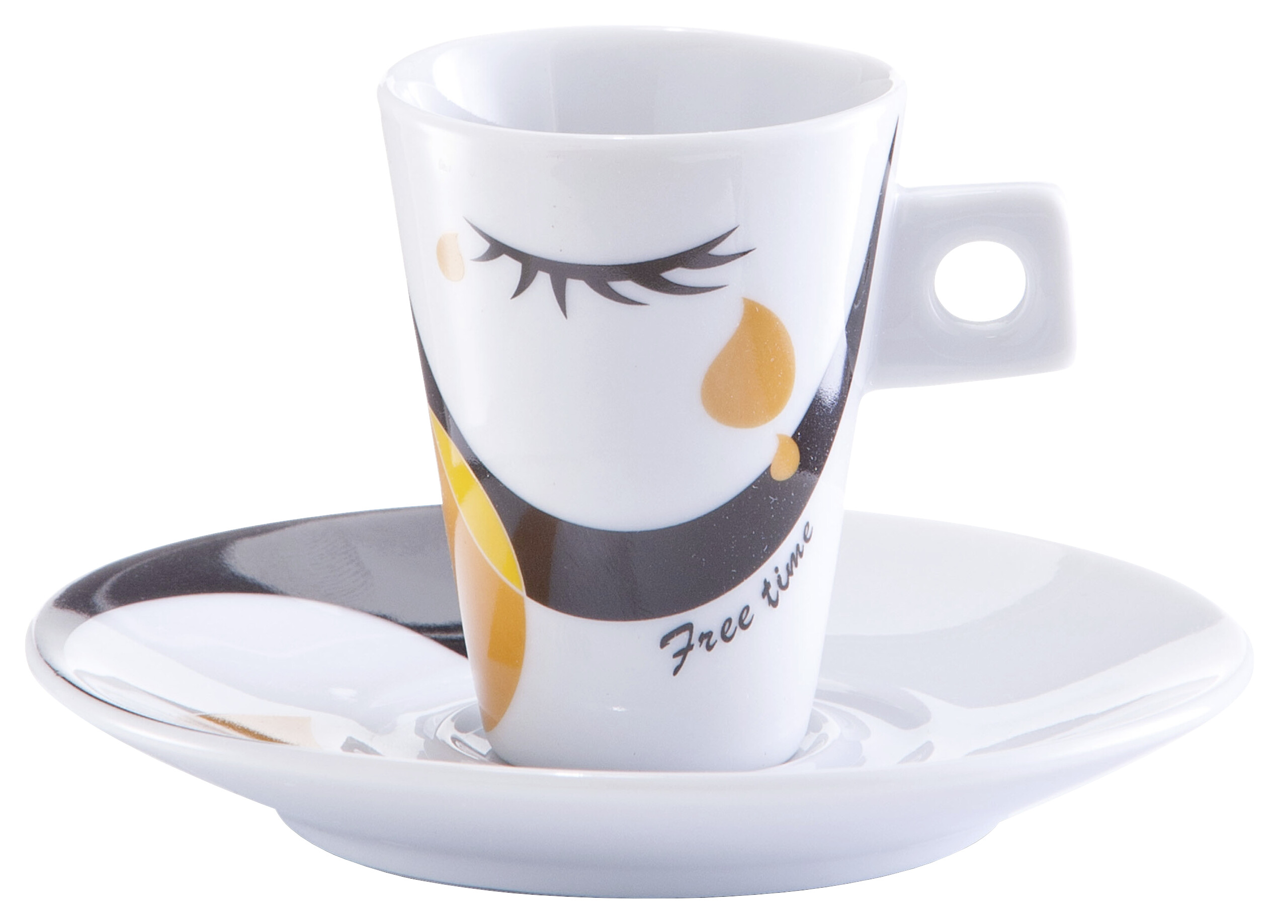 Zeller Espresso-Set Faces