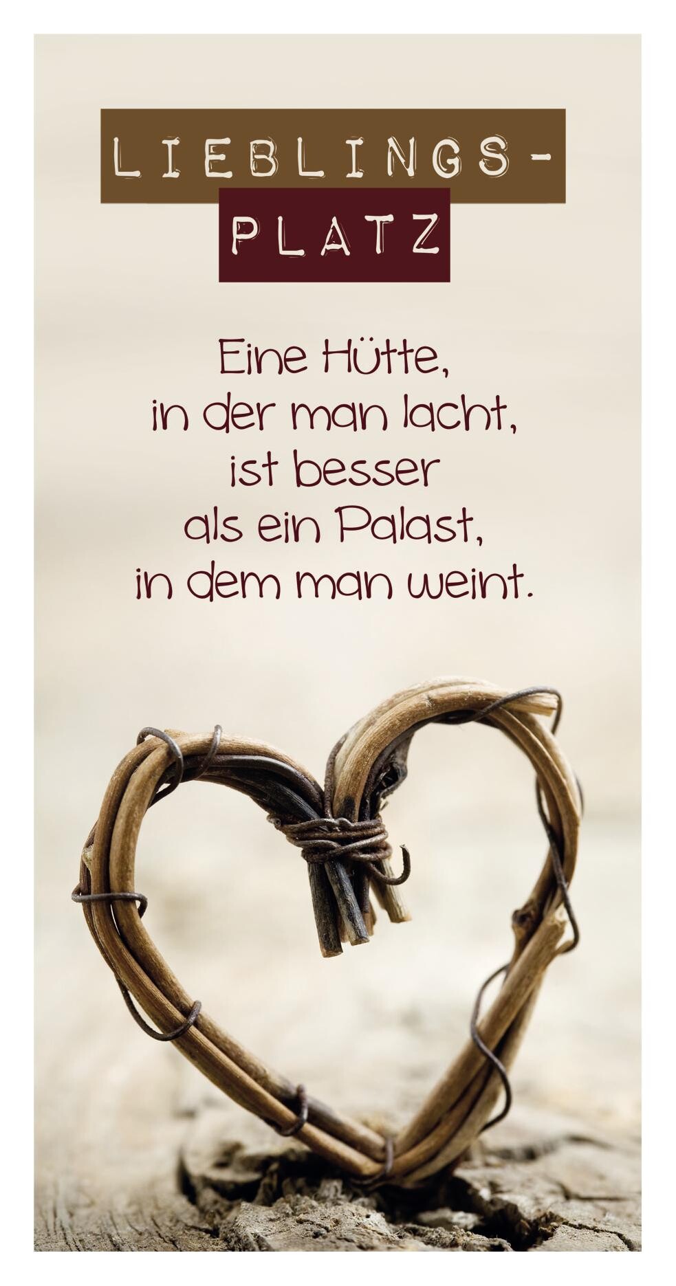 Bönninghoff Keilrahmenbild Spruch B/L: ca. 20x40 cm