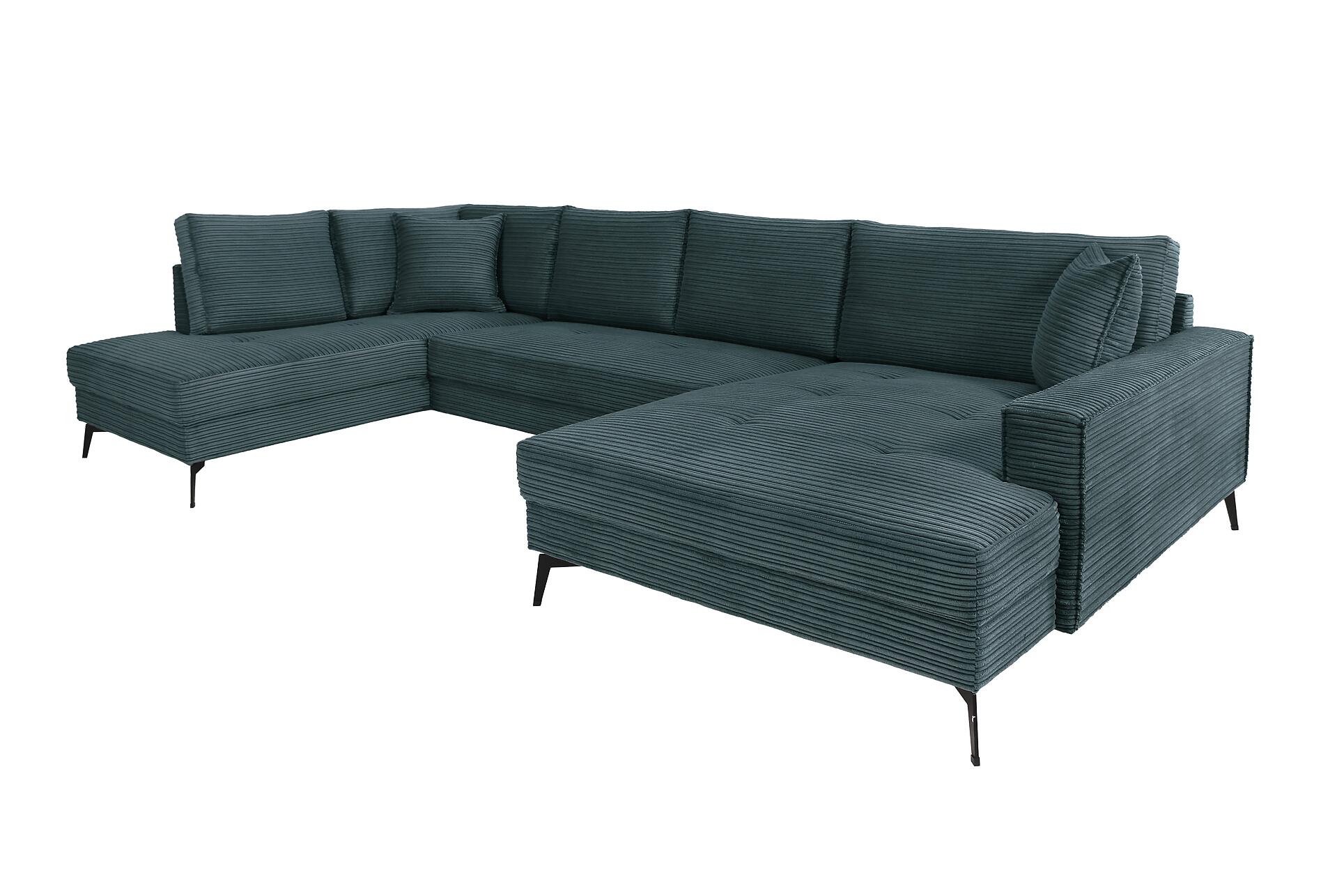 Wohnlandschaft Zero azur Microfaser B/H/T: ca. 362x86x195 cm Wohnlandschaft Zero azur Microfaser B/H/T: ca. 362x86x195 cm