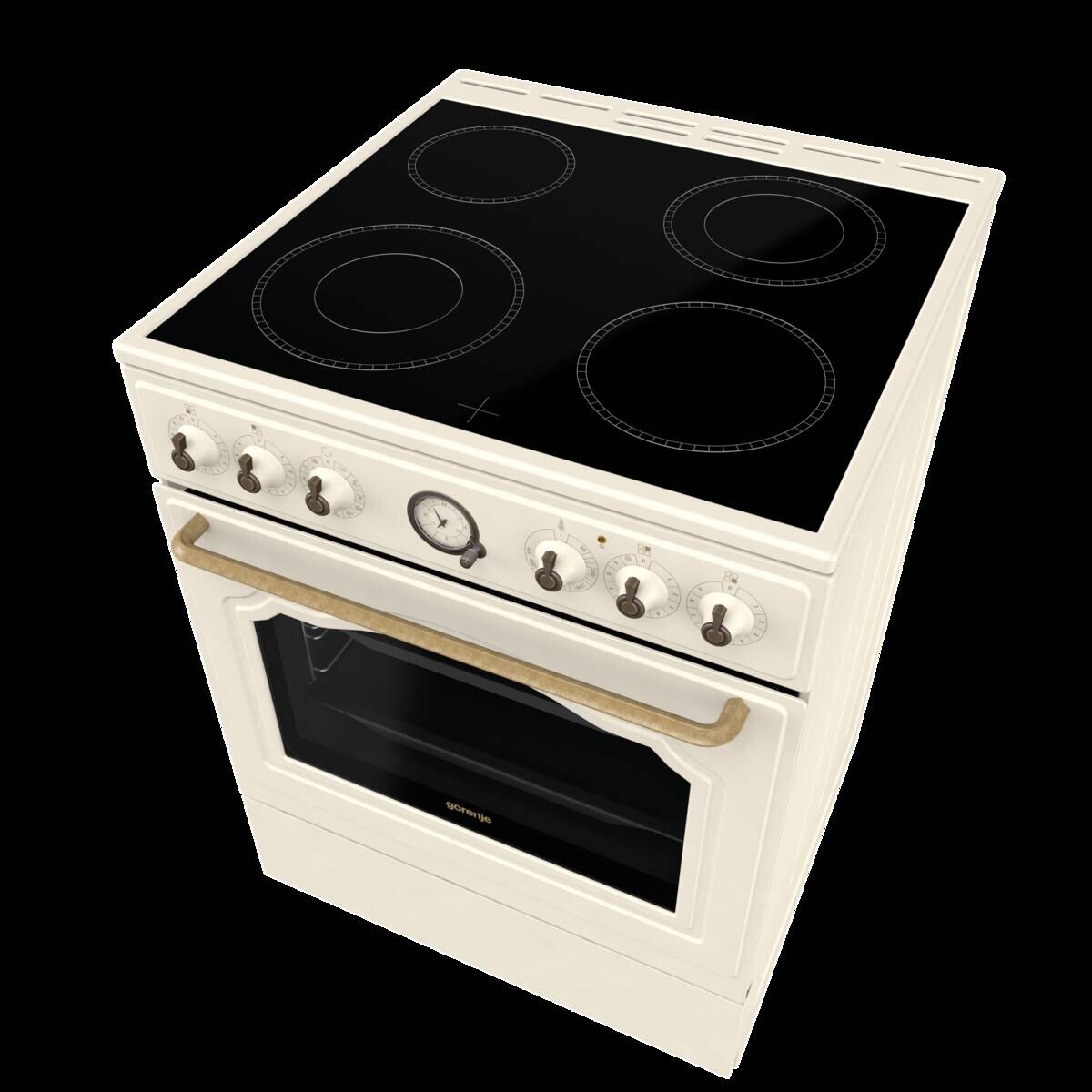 Gorenje Stand-Elektroherd GECS6B70CLI beige B/H/T: ca. 60x85x60 cm