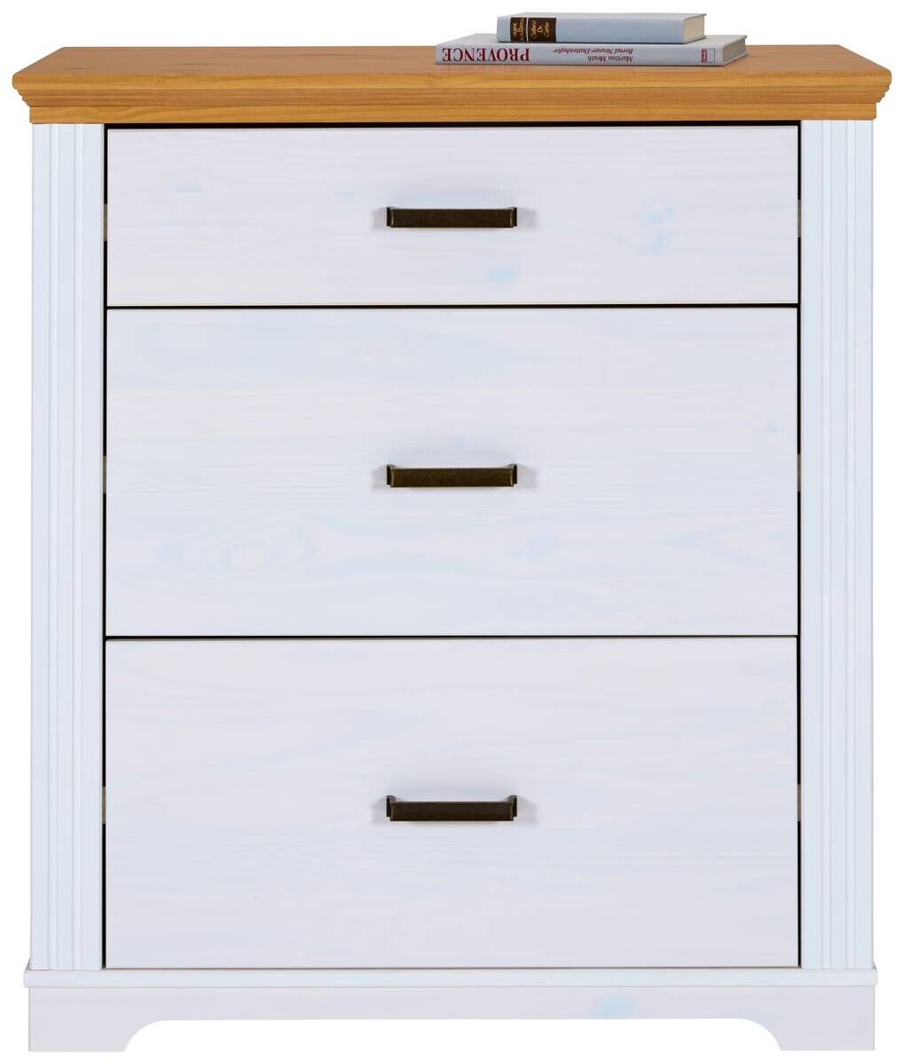 Kommode Maluno weiß lackiert B/H/L: ca. 48,3x104x93 cm