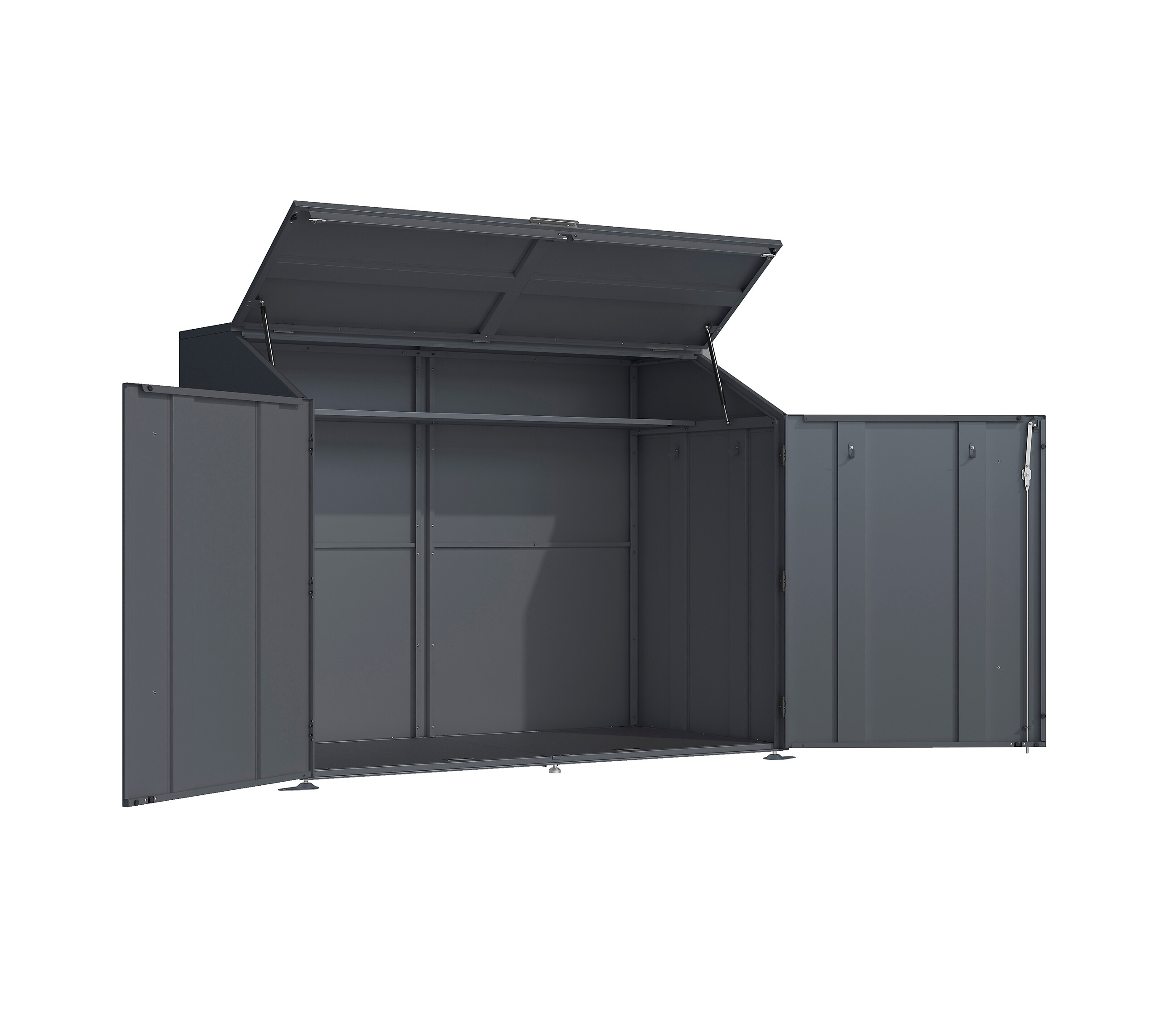 Westmann Fahrradgarage Linea anthrazit B/H/L: ca. 200x154x100 cm