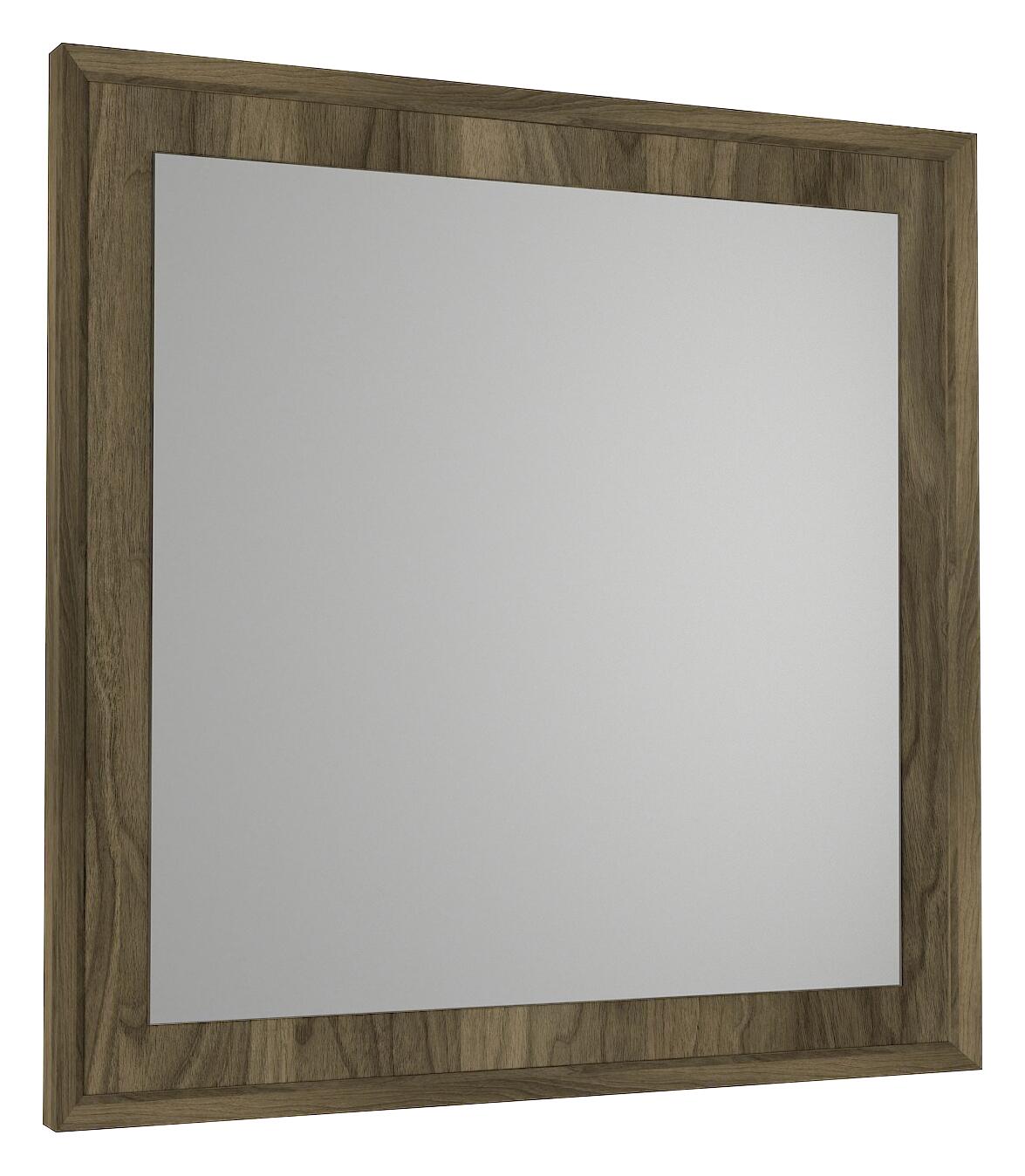 moebel17 Wandspiegel Oscar walnuss Nachbildung B/H/T: ca. 61,2x61,2x2 cm