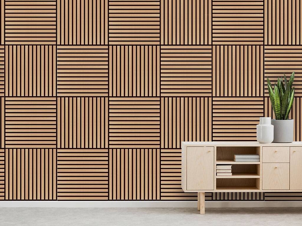 Wand- und Akustikpaneel braun L/B/H: ca. 52x52x1 cm pro Stück