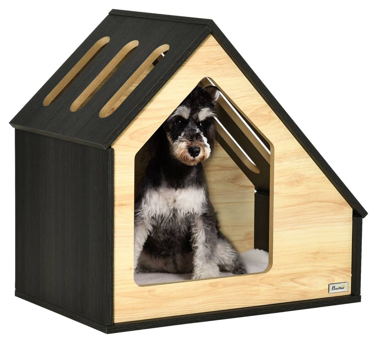 PawHut Hundehütte braun MDF B/H/L: ca. 40x59,2x60 cm