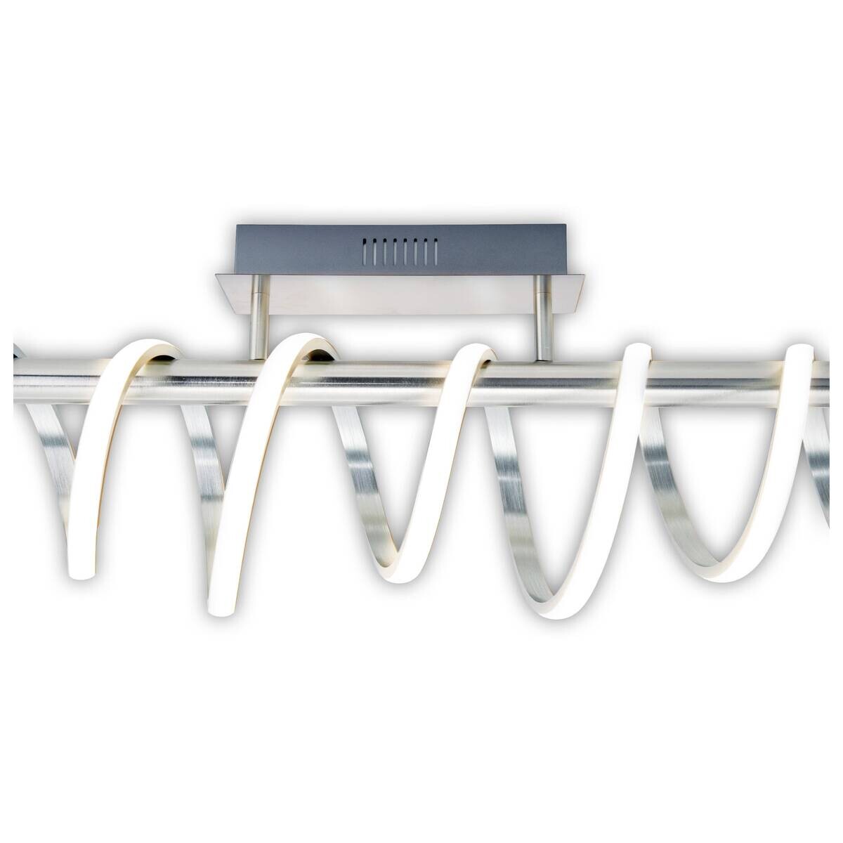 Näve Leuchten Deckenleuchte 1374350 nickel matt Metall Kunststoff B/H/T: ca. 20x27x100 cm null 1 Brennstellen