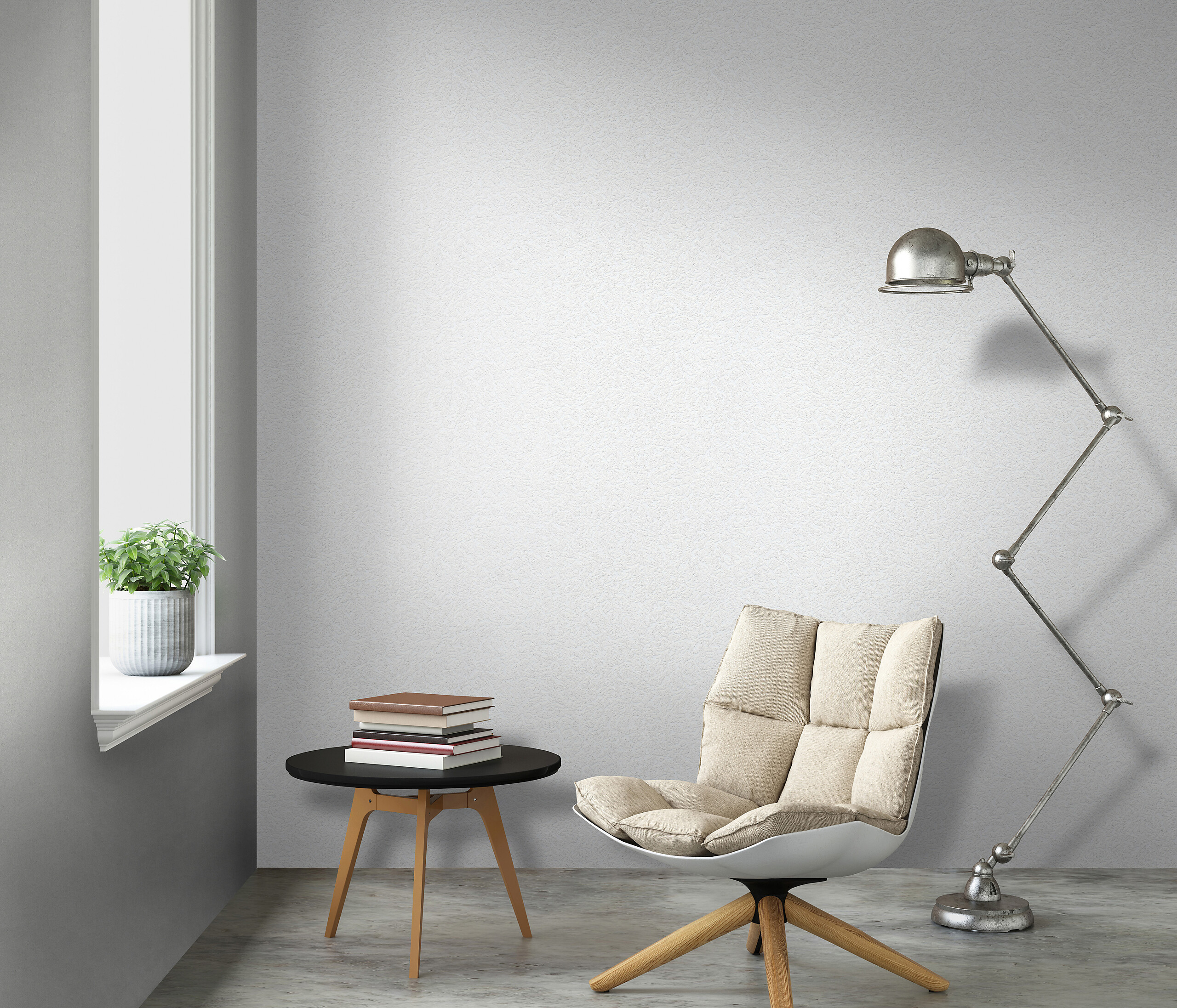 Vliestapete Struktur weiß B/L: ca. 53x1500 cm