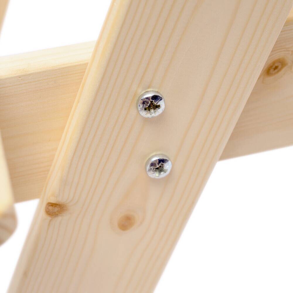 Timbela Kindersitzgarnitur M012 natur Holz B/H/L: ca. 60x50x81 cm