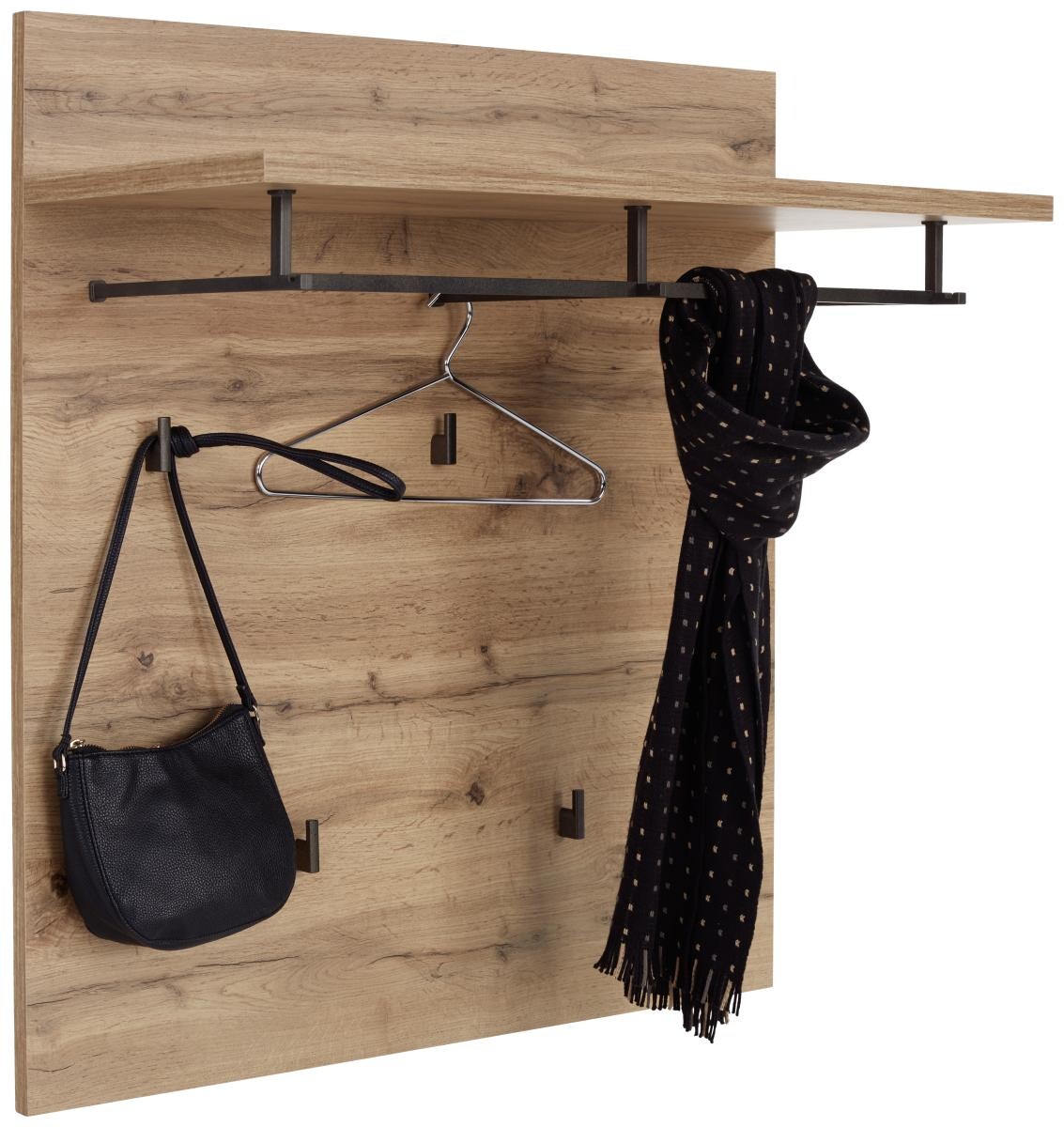 Garderobenpaneel Venedig Eiche Wotan Nachbildung B/H/T: ca. 90x84x28 cm