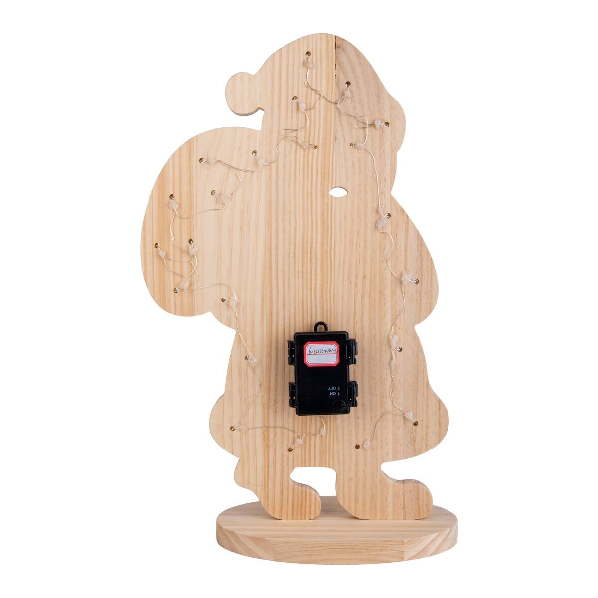 Näve Leuchten LED-Dekoleuchte Santa natur Holz B/H/T: ca. 17x80x37,7 cm