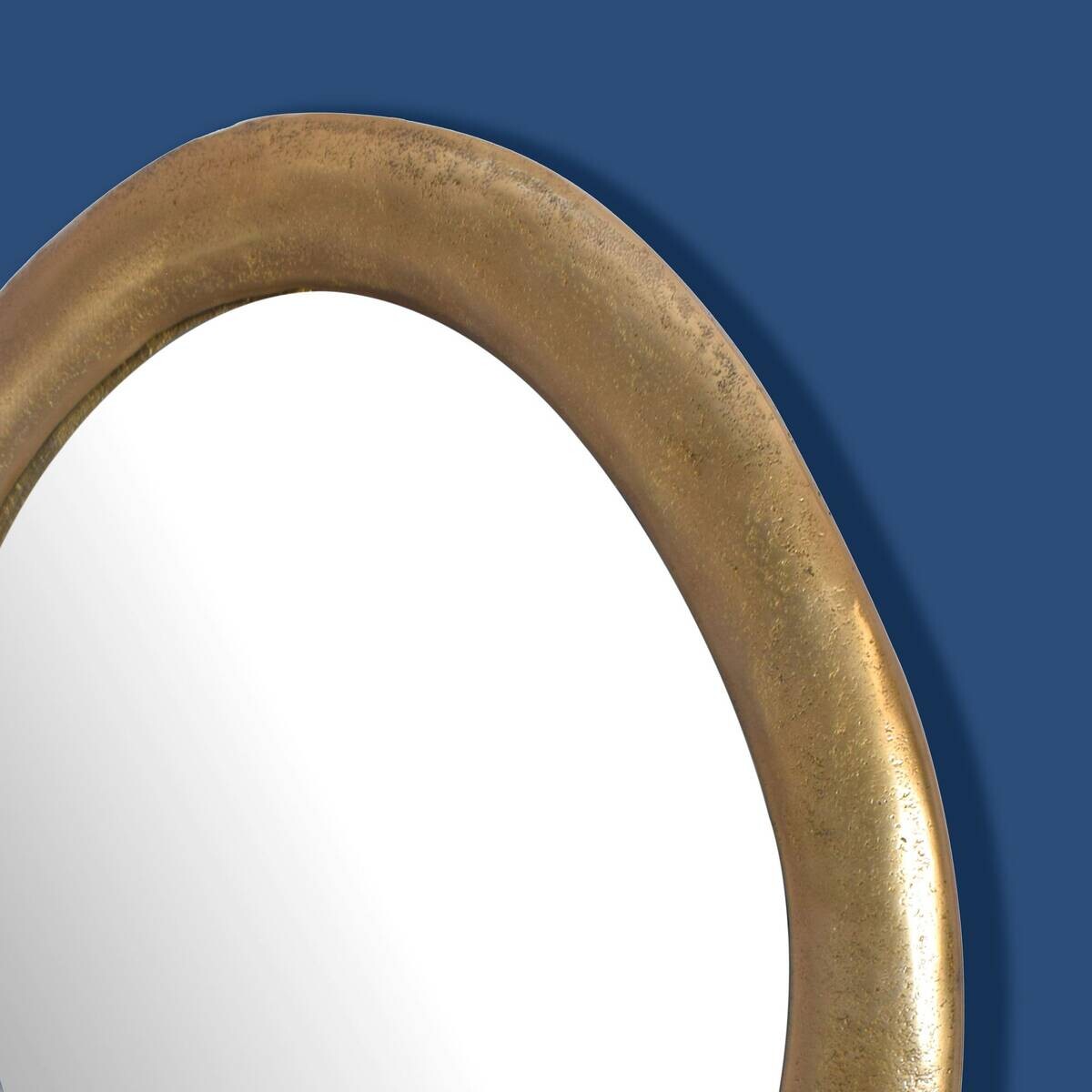 Wohnling Wandspiegel gold Metall B/H/T: ca. 50x71x3 cm