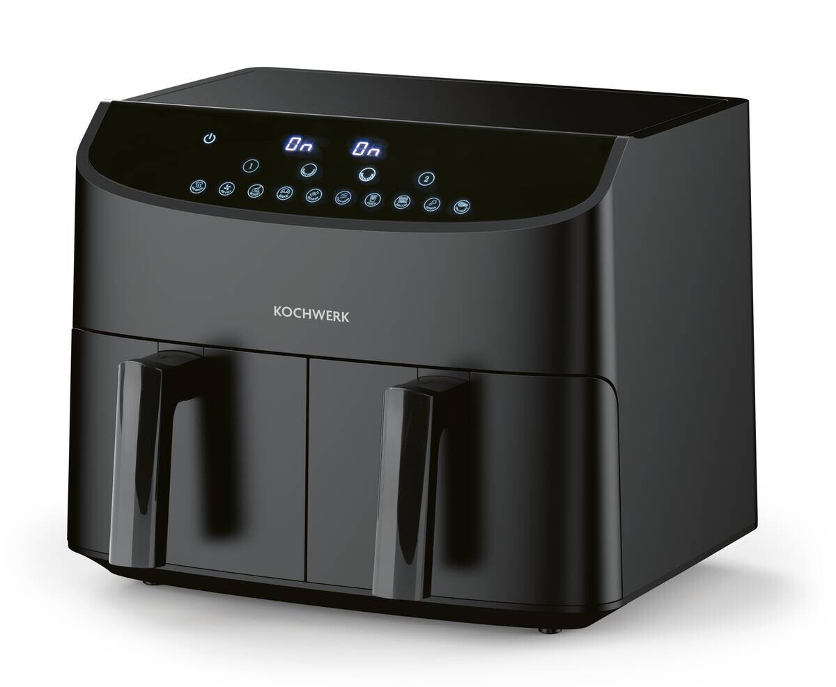 Kochwerk Heißluftfritteuse schwarz Metall B/H/L: ca. 36x31x39 cm ca. 3,5 l