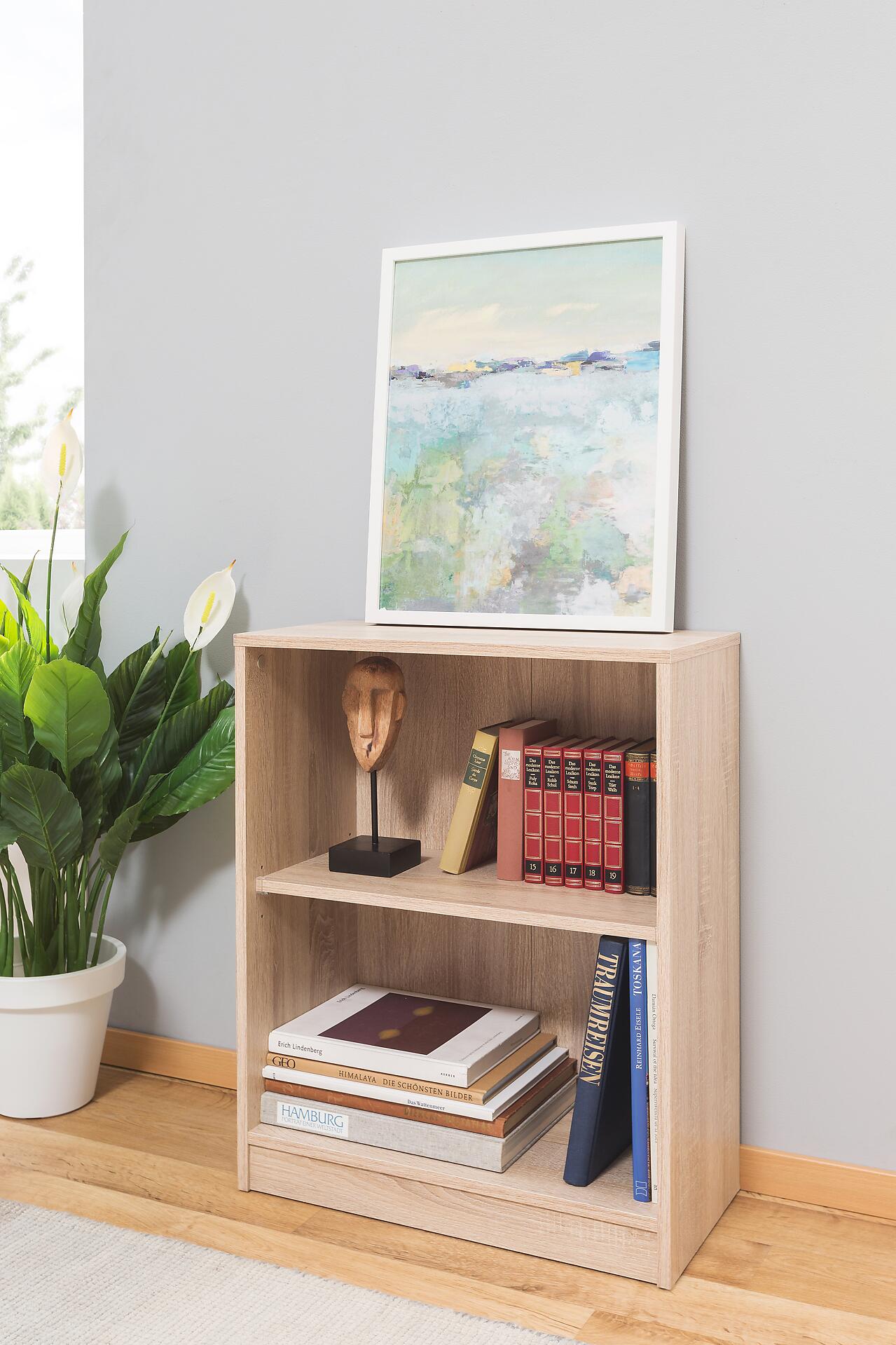 Regal Peggy 4 Eiche Sonoma Nachbildung B/H/T: ca. 58x72x28 cm