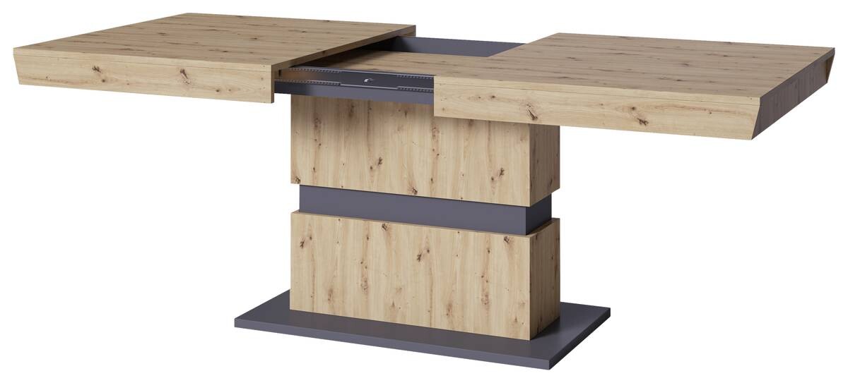 Tisch MATTHEW Eiche Nachbildung anthrazit B/H/T: ca. 160x75x90 cm