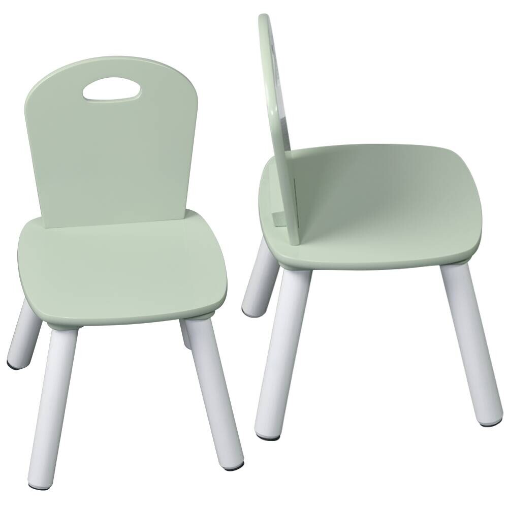 Kesper Kindertisch mit 2 Stühlen mint Spanplatte B/H/L: ca. 55x45x55 cm