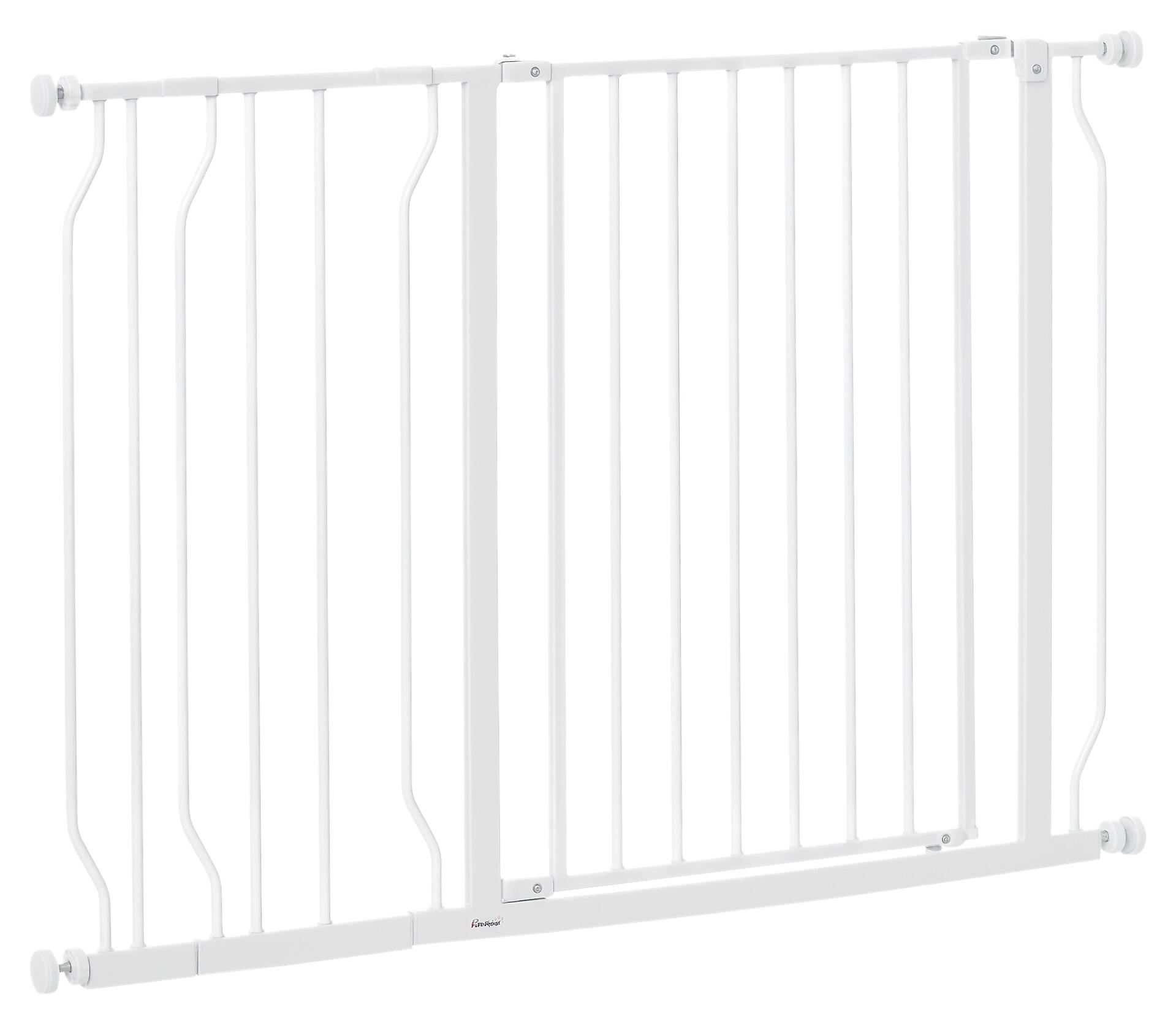 PawHut Schutzgitter weiß Kunststoff B/H/L: ca. 3x76x115 cm