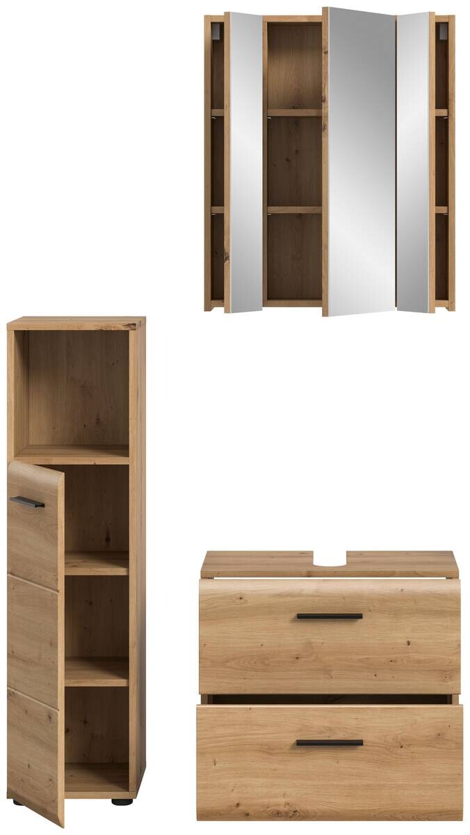 Badezimmer-Set Ice Artisan Oak Nachbildung B/H/T: ca. 105x185x30 cm