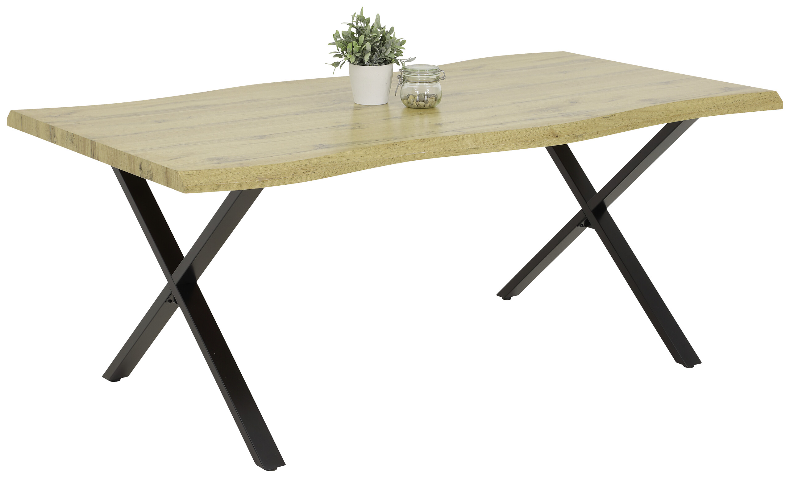 Esstisch Gerda Eiche Wildeiche Nachbildung B/H/T: ca. 140x76x90 cm Esstisch Gerda Eiche Wildeiche Nachbildung B/H/T: ca. 140x76x90 cm