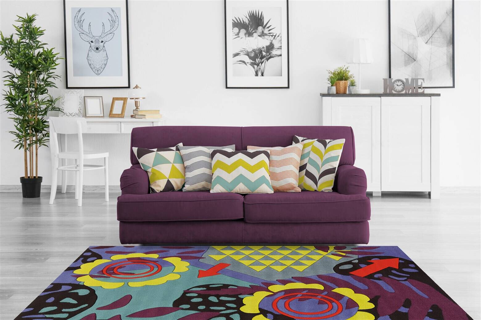 Arte Espina Kurzflorteppich Spirit 3136 mehrfarbig B/L: ca. 140x200 cm