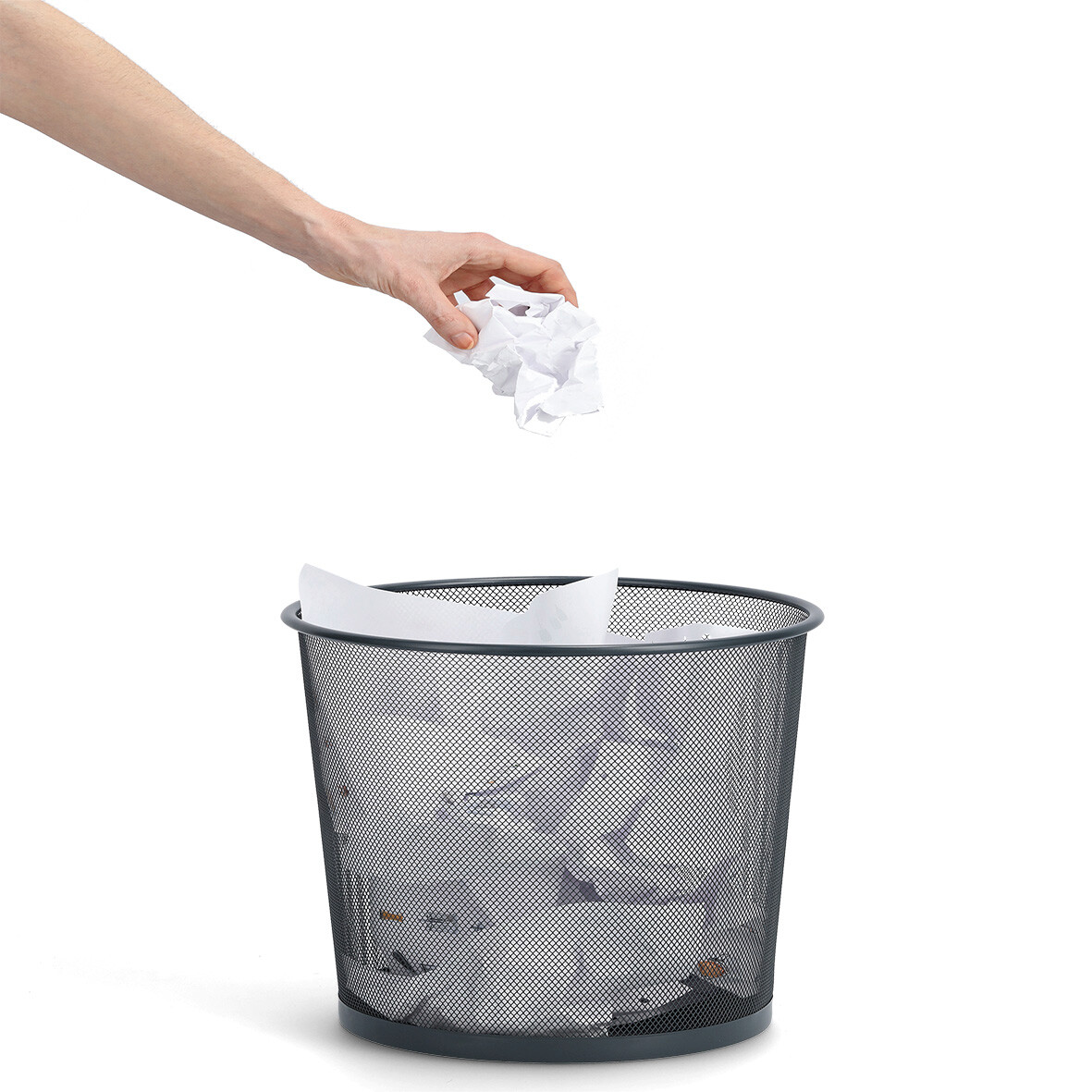 Zeller Papierkorb anthrazit B/H/L: ca. 30x35x30 cm