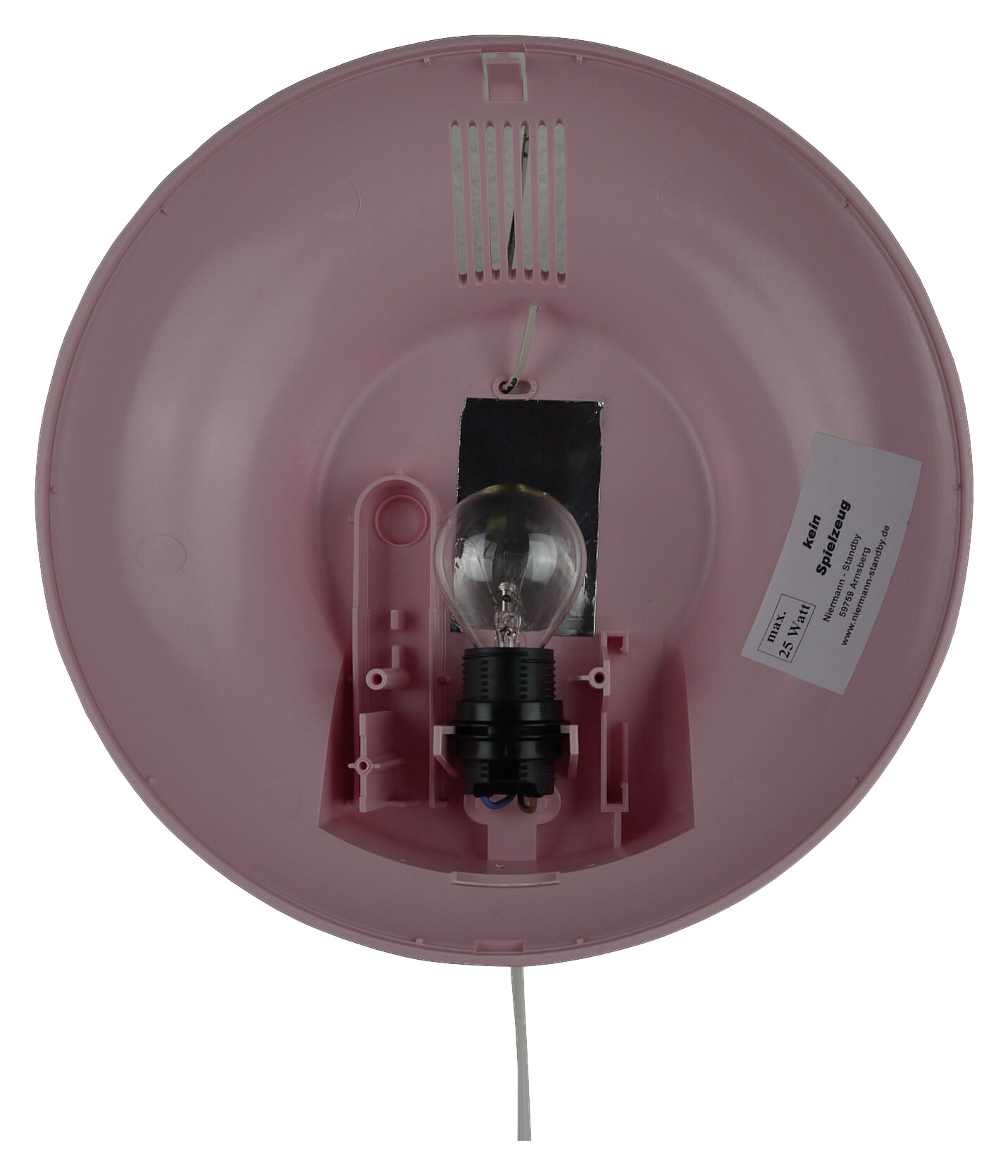 Niermann Kinderwandleuchte Pawsitive Pups rosa Kunststoff D: ca. 25 cm E14 1 Brennstellen