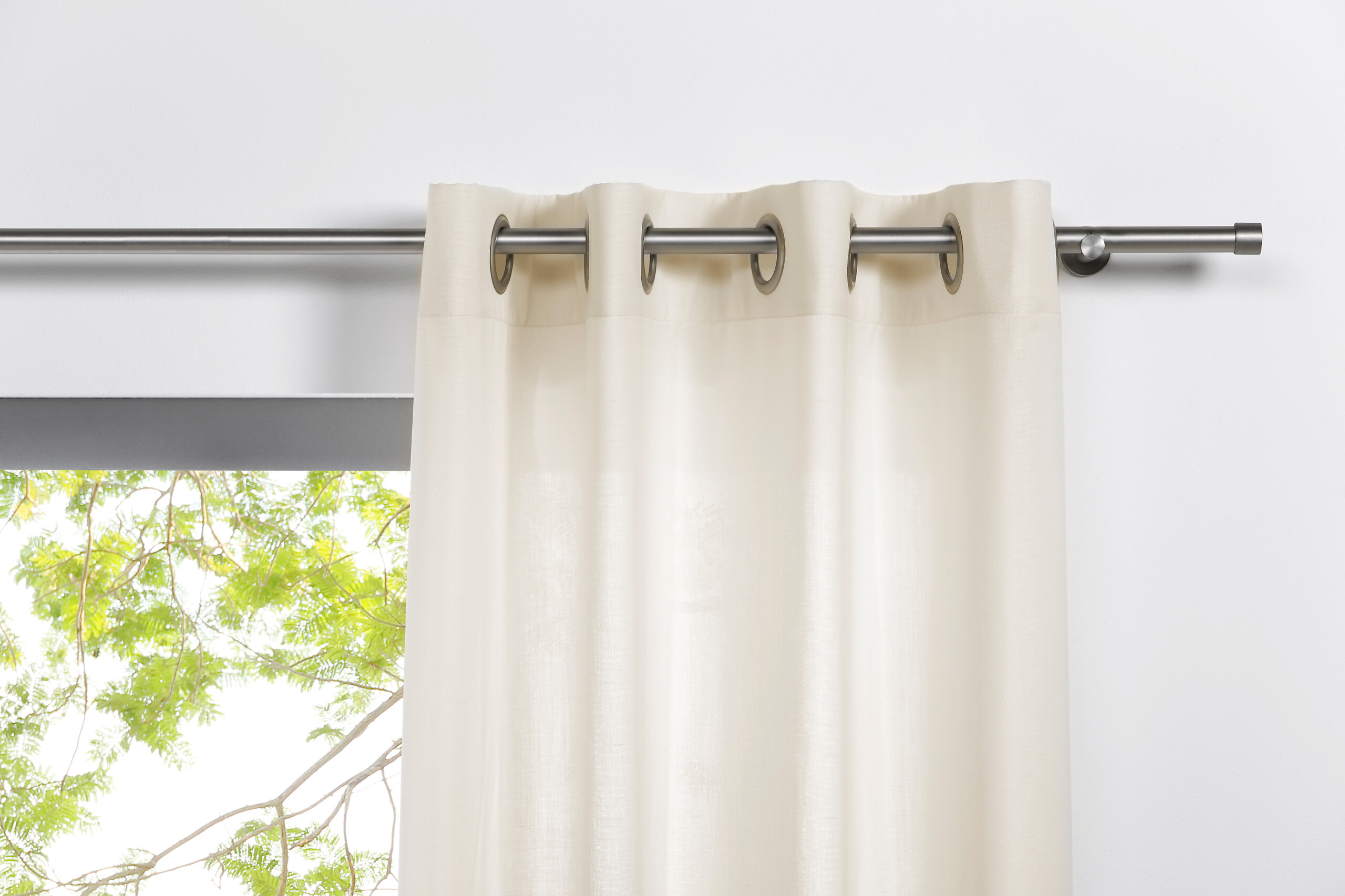 Ösenvorhang MOOD ecru B/L: ca. 135x300 cm