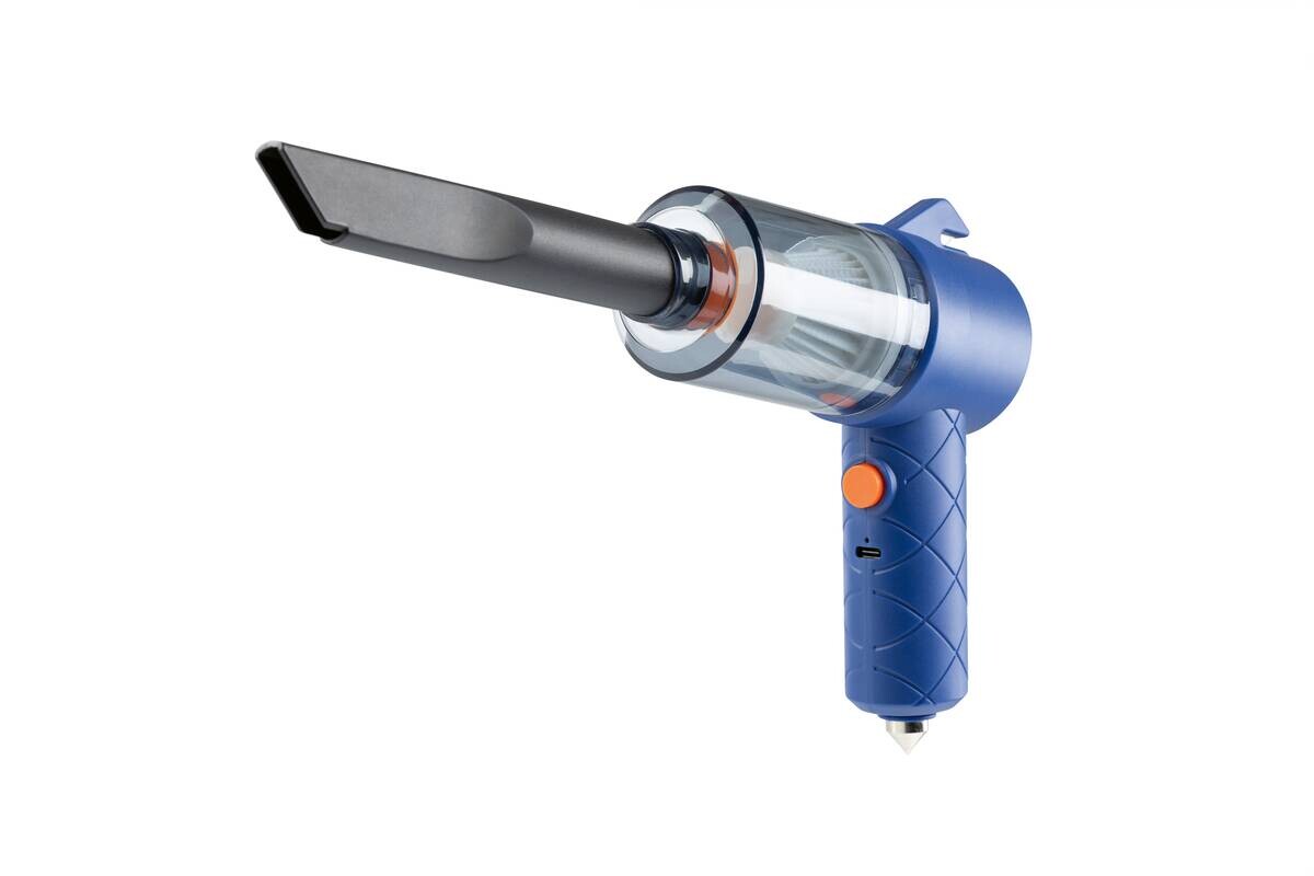 CLEANmaxx Akku-Handstaubsauger blau orange B/H/L: ca. 7x16,5x20 cm