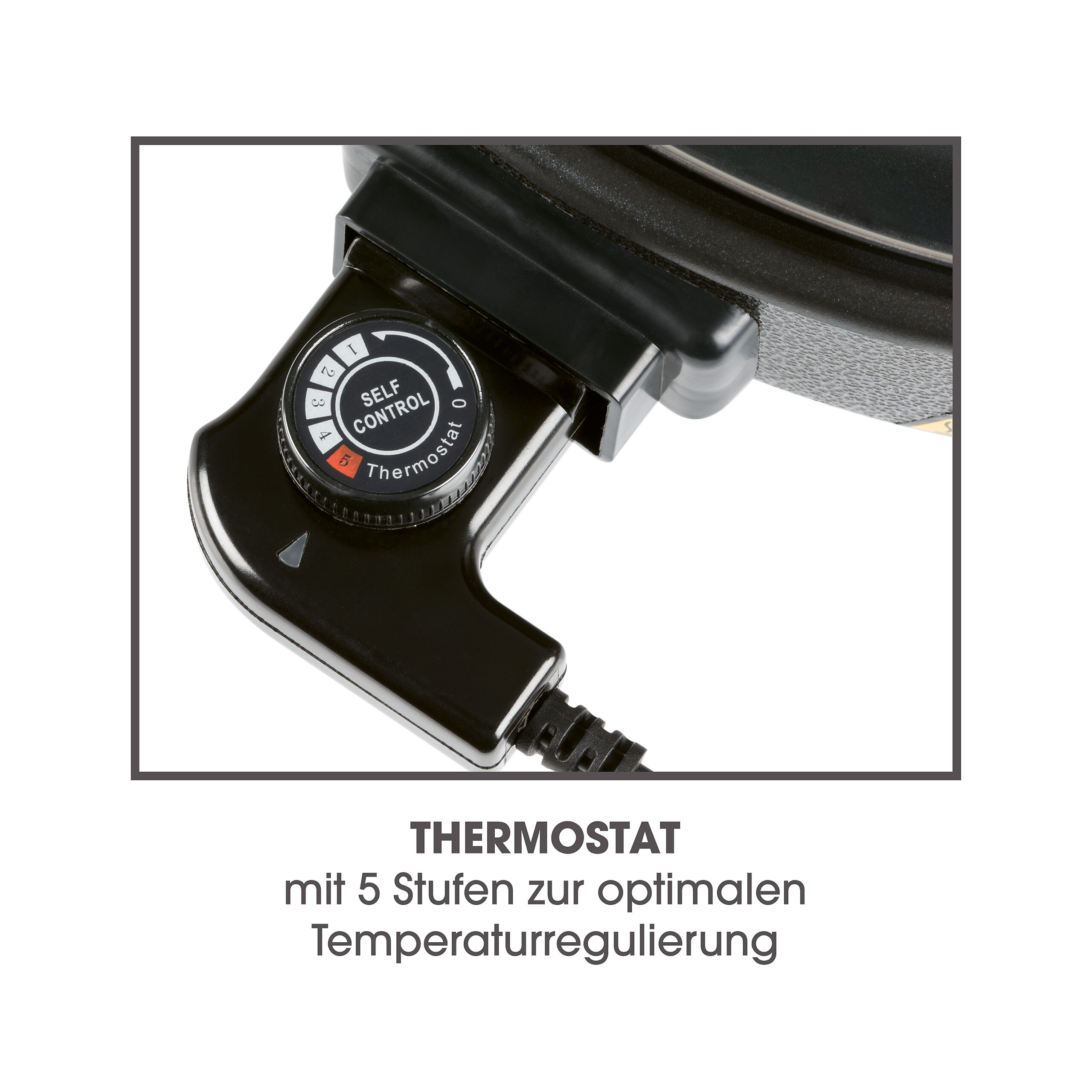 GOURMETmaxx Elektrische Party-Pfanne schwarz Edelstahl B/H/L: ca. 45x17,5x41 cm