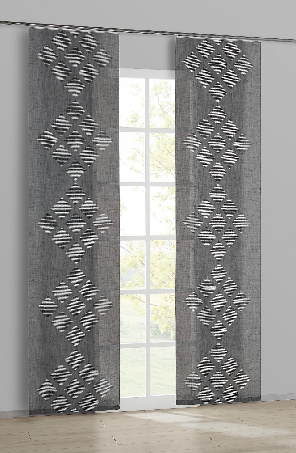 POCOline Schiebevorhang Elba grau