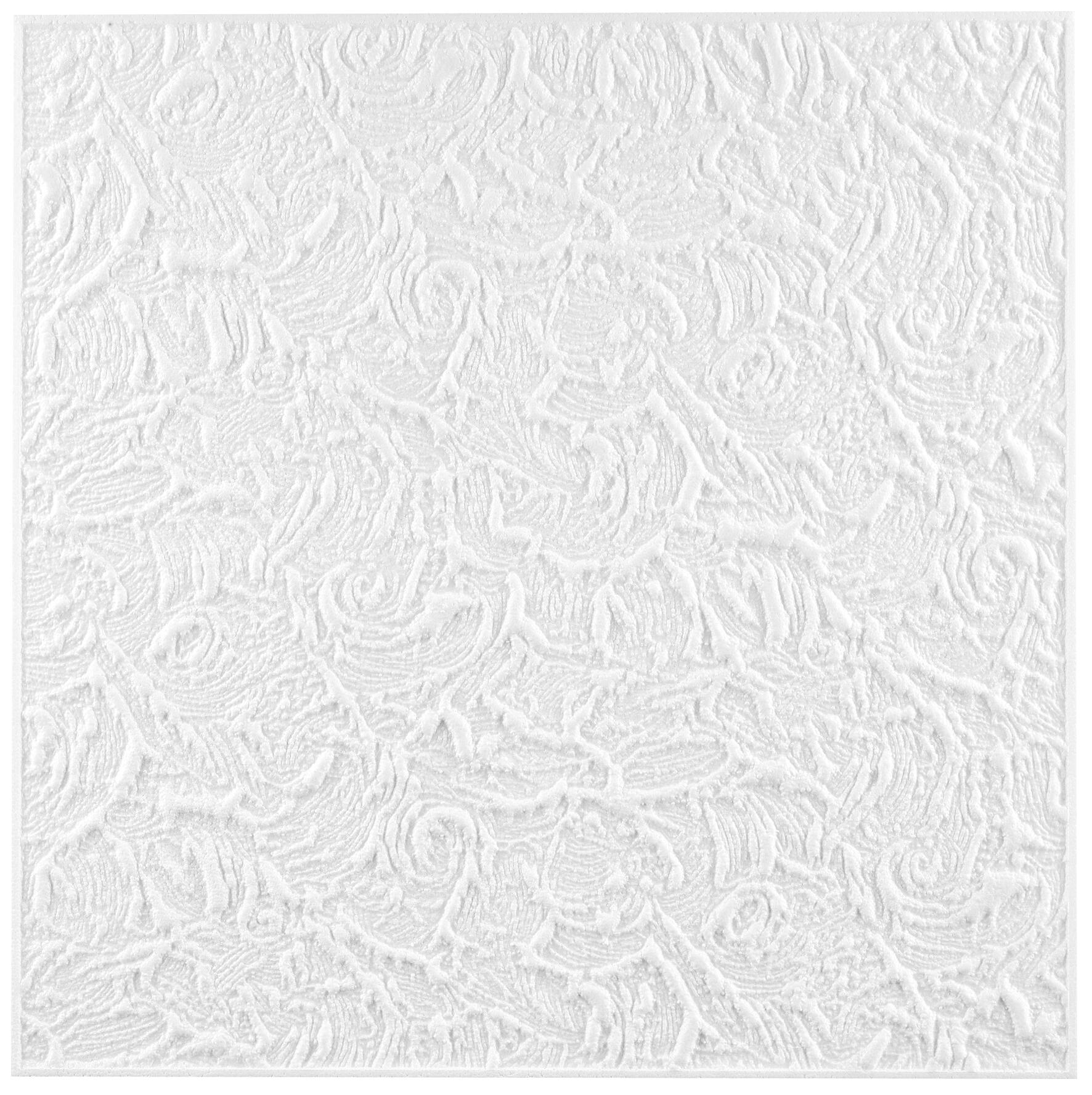 Deckenplatte weiß B/L/S: ca. 50x50x0,8 cm