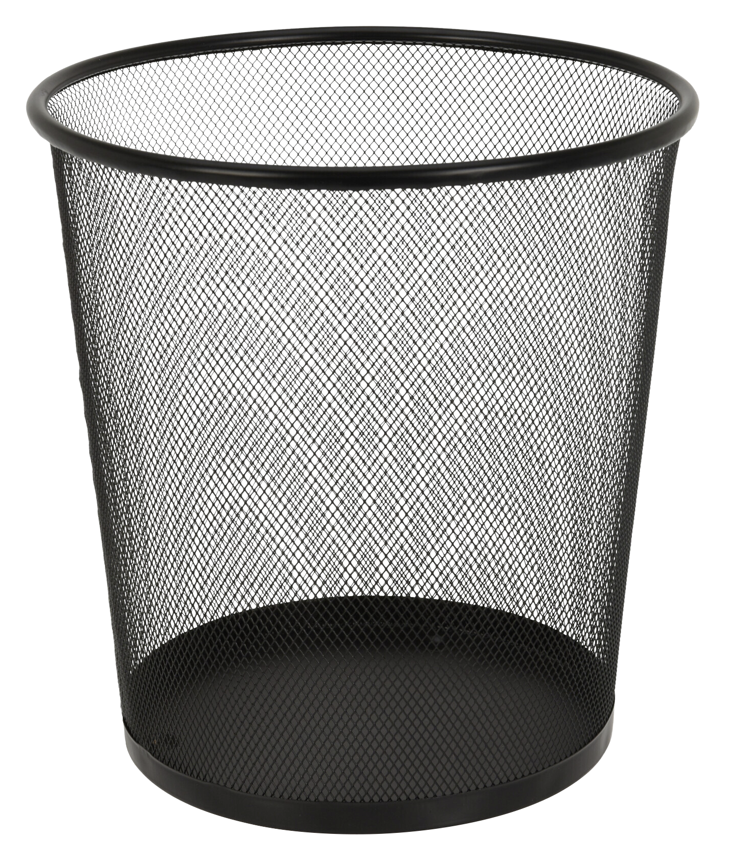Papierkorb schwarz Metall B/H/D: ca. 26,5x28x26,5 cm